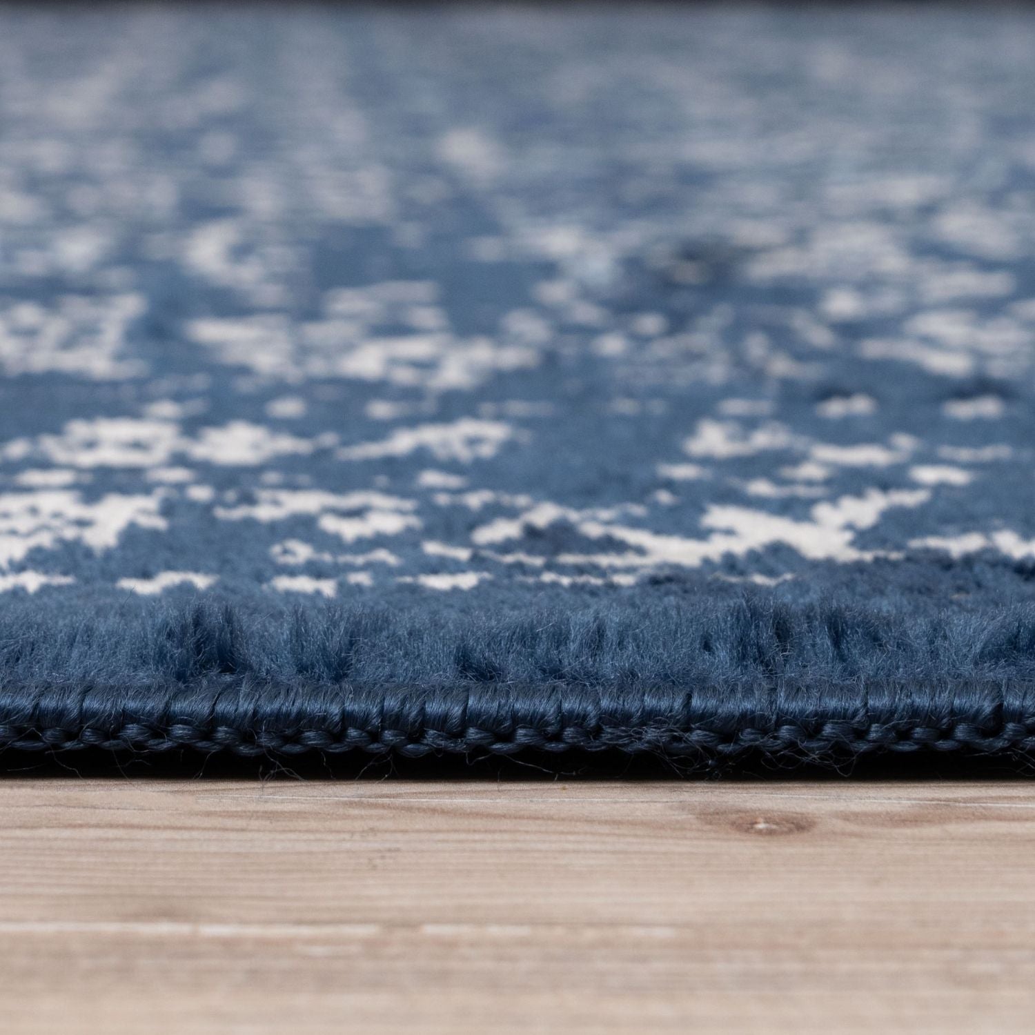 Blue Montana Rug by The Rugs, featuring a plush texture and intricate pattern, ideal for adding style to living spaces.