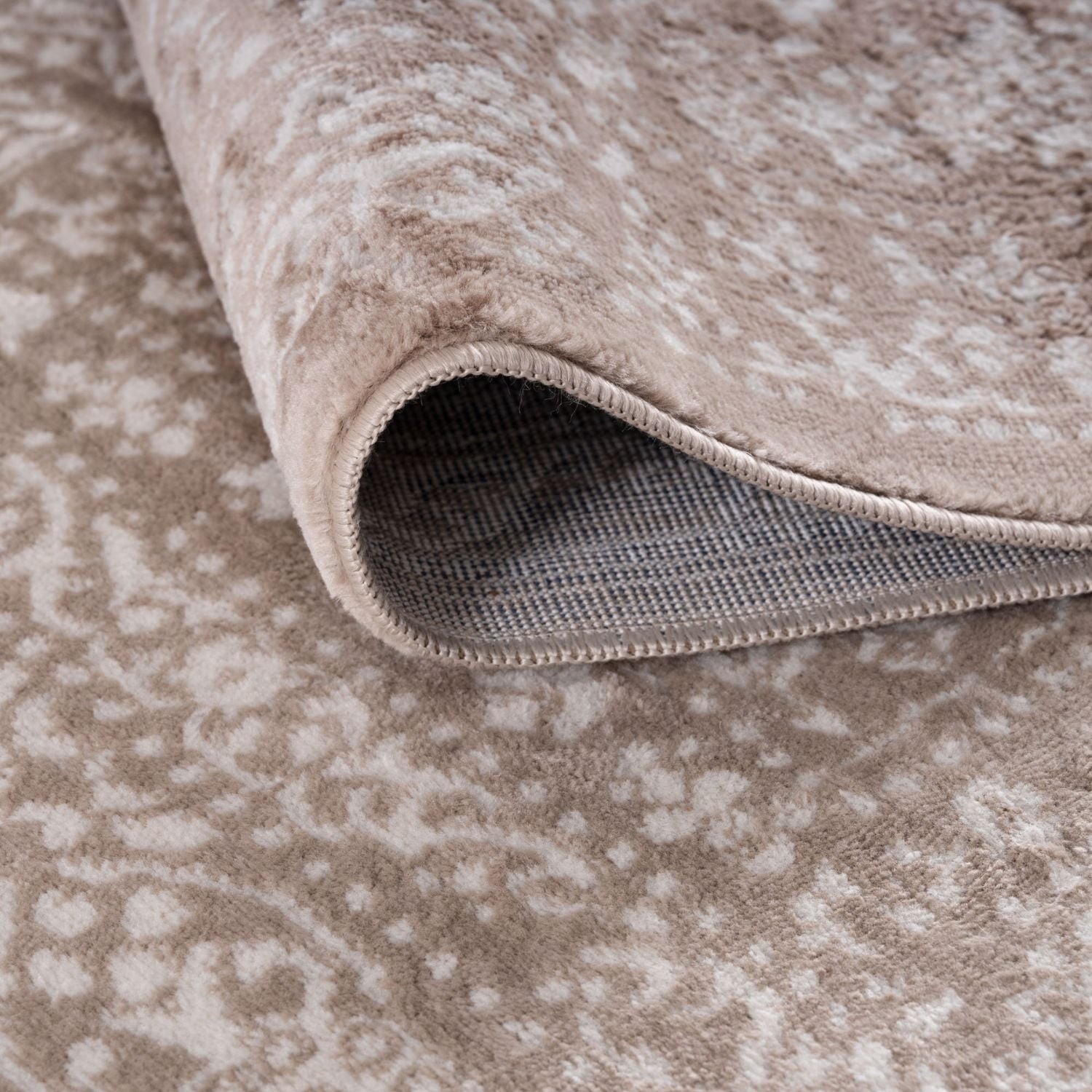Montana Beige Rug by The Rugs, showcasing a soft beige woven rug with subtle textured pattern and plush surface.