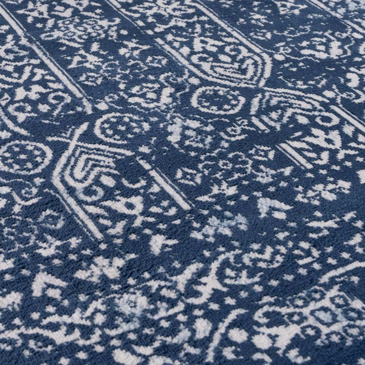 Montana Blue Rug by The Rugs, featuring a vibrant blue color and intricate pattern, ideal for living rooms and bedrooms.