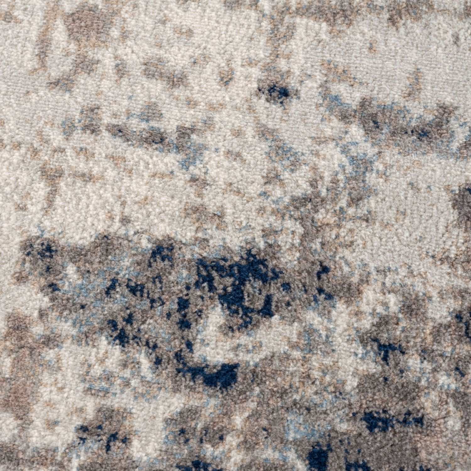 Montana brown and navy rug by The Rugs featuring a stylish geometric pattern on a soft, textured surface.