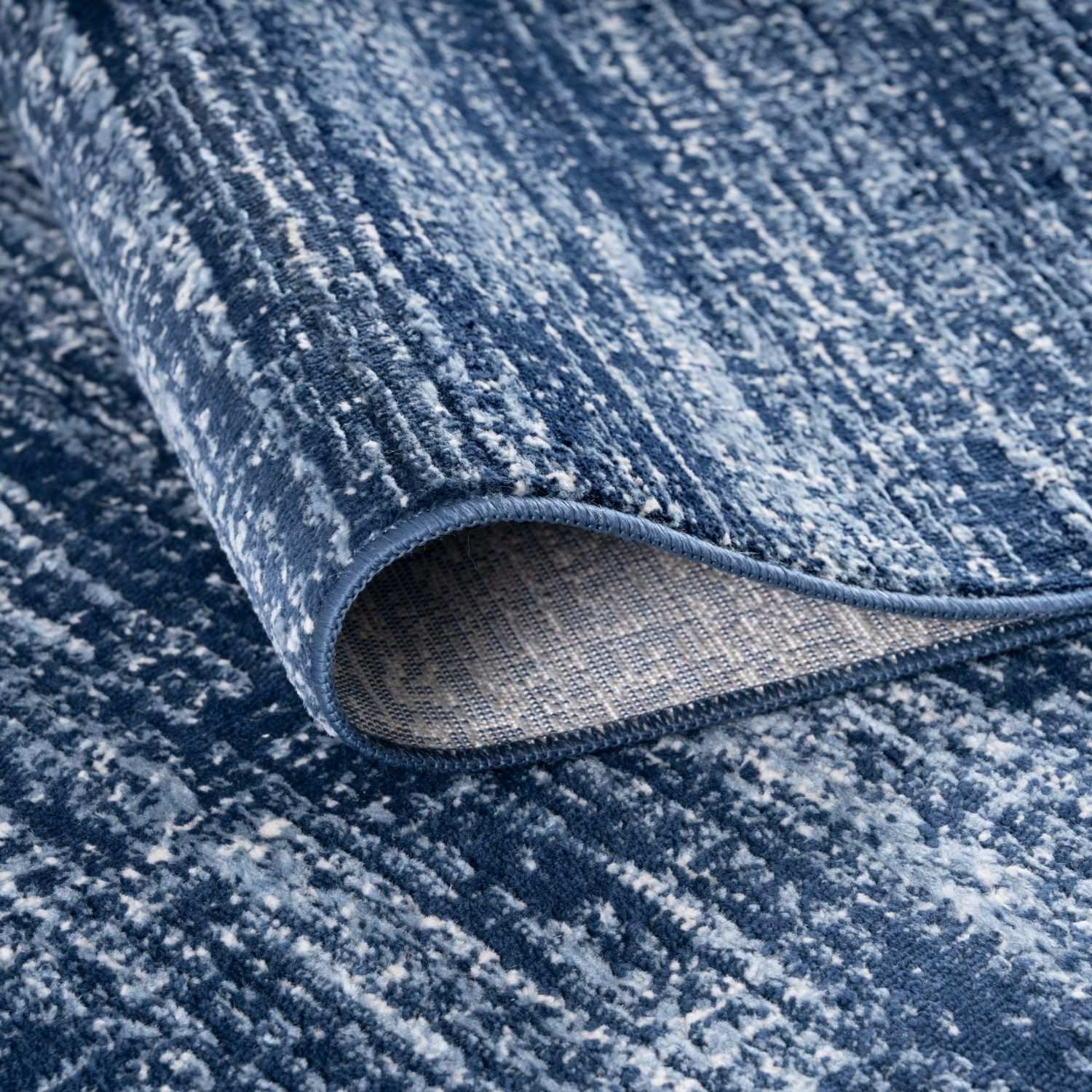 Montana Blue Rug by The Rugs featuring a vibrant blue pattern, soft texture, and intricate design for modern home decor.