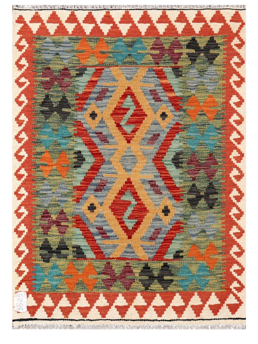 Maimana Afghanistan Kilim Rug - 111 x 80 cm