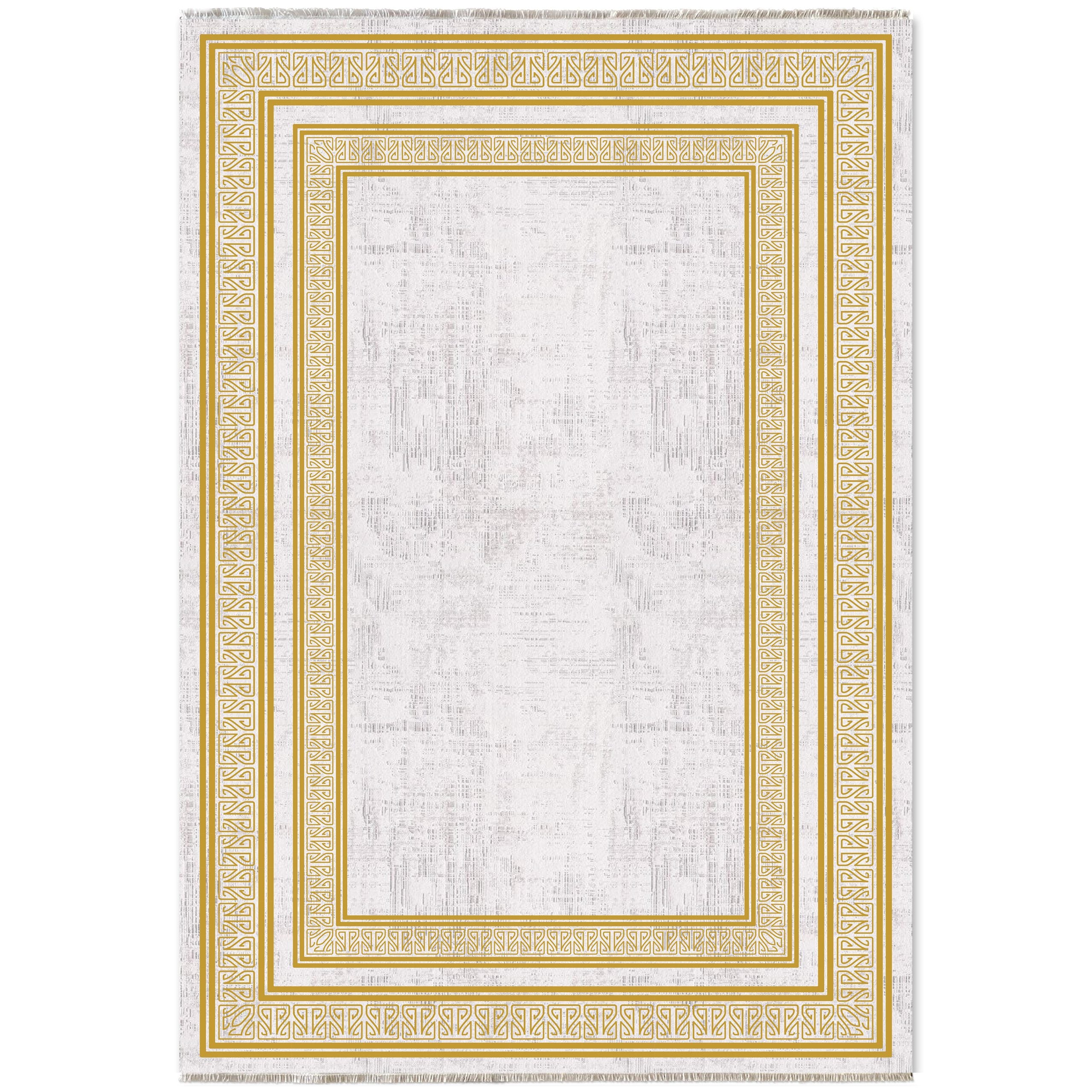 Netline Home Gray Silver Yellow Gold Classic Modern Machine Washable Chenille Rug Design NH7055 - Hilltop Photoshoot - Netline Home