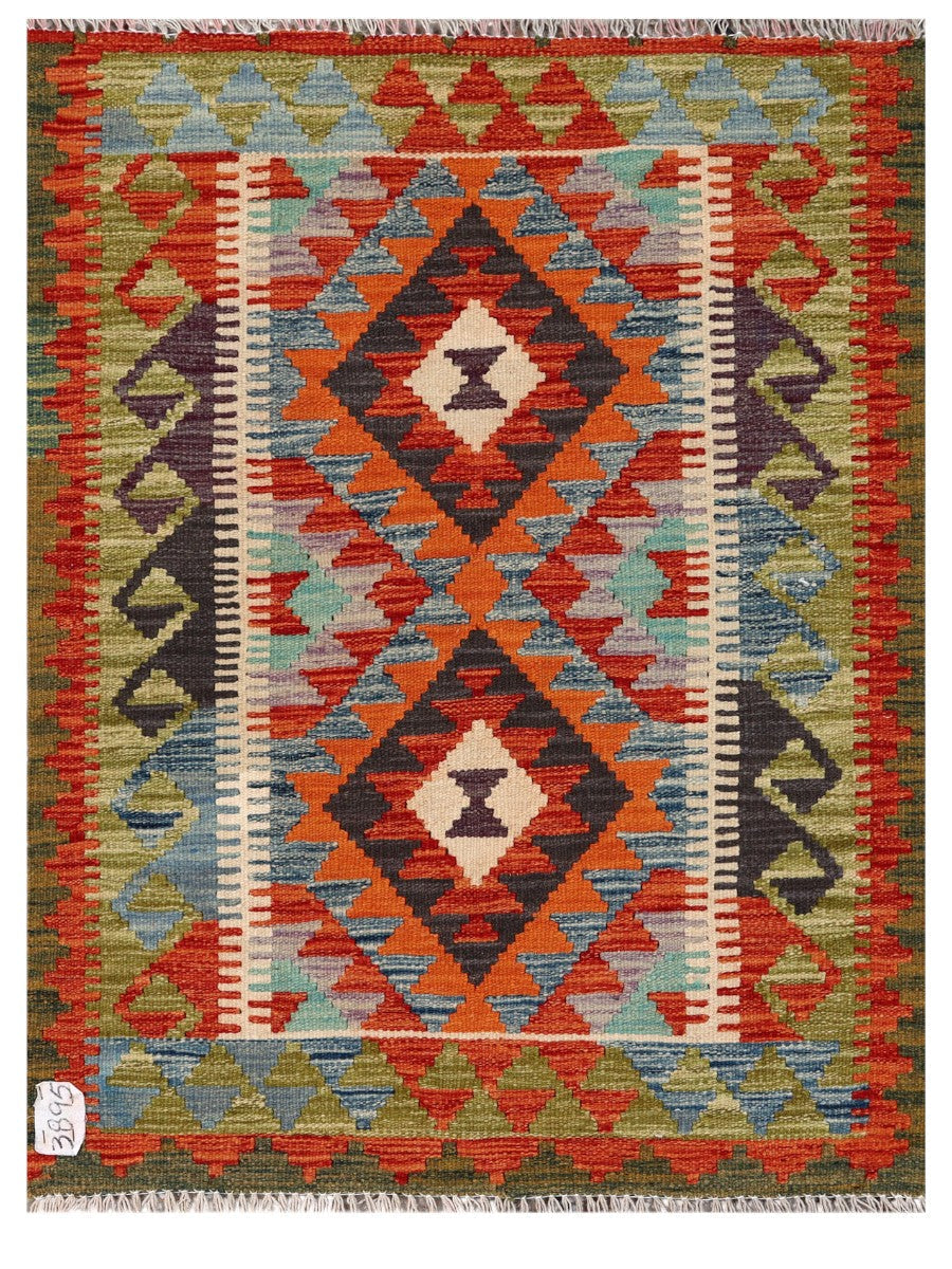 Maimana Afghanistan Kilim Rug - 109 x 82 cm