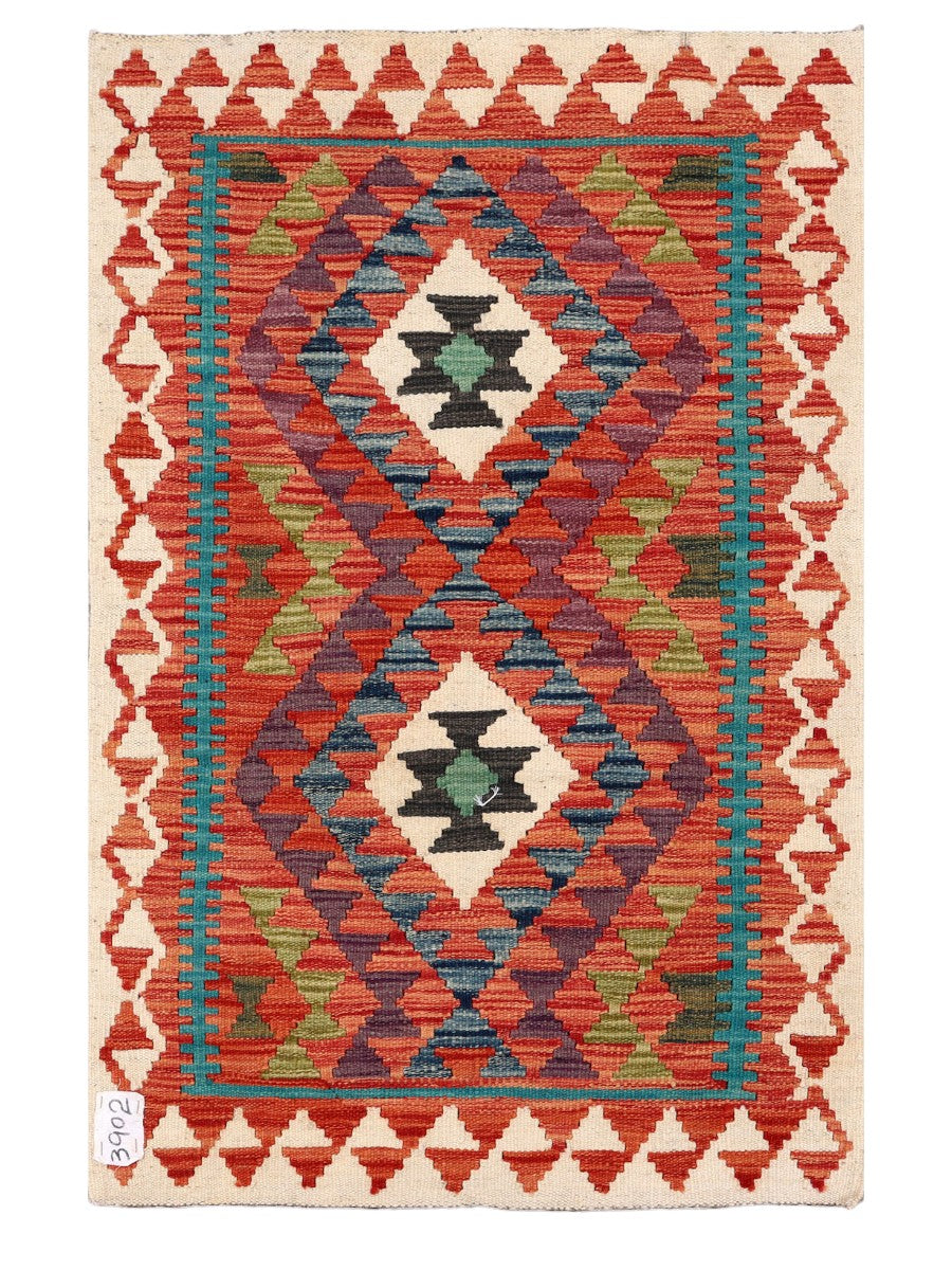 Maimana Afghanistan Kilim Rug - 118 x 76 cm