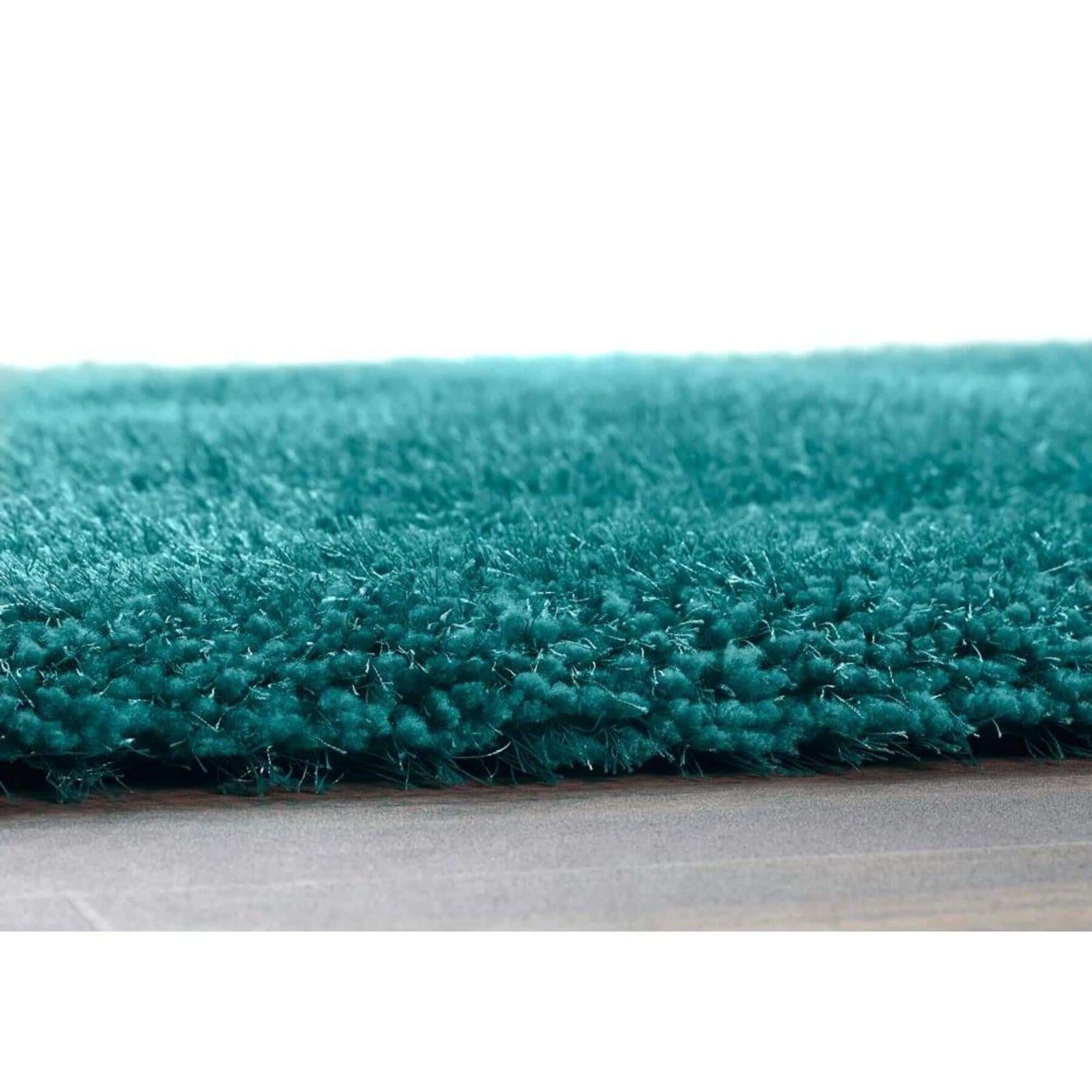 Chicago Dark Teal Shaggy Rug