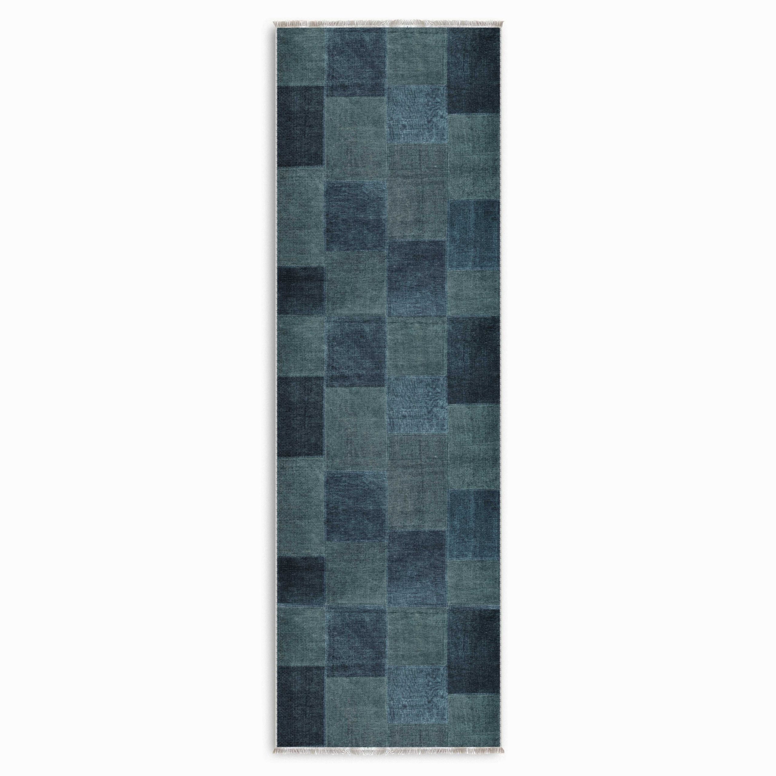 Netline Home Blue Navy Ethnic Classic Vintage Machine Washable Chenille Rug Design 3020-01 - Gallery Image 6 - Netline Home