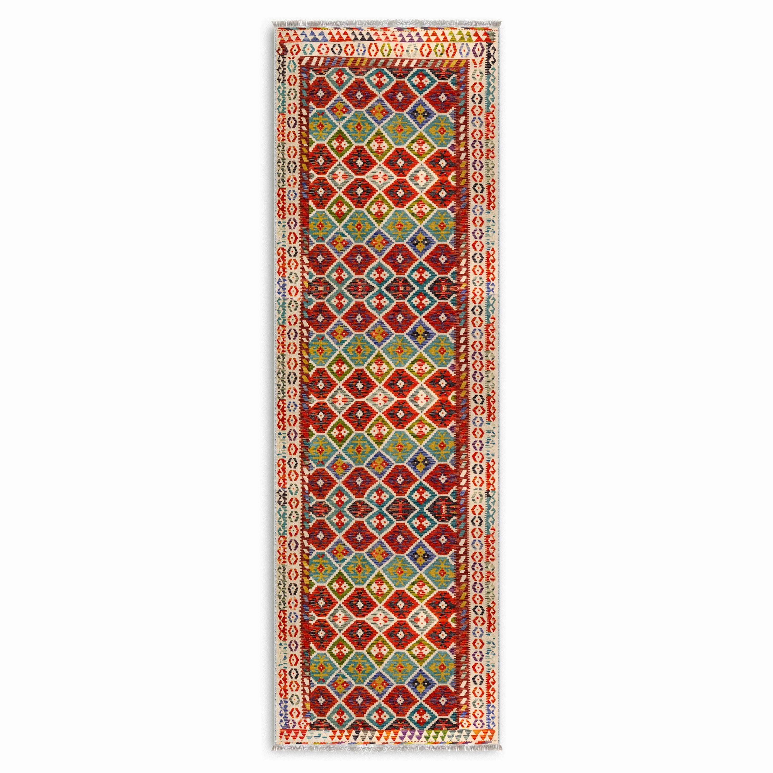 Netline Home Red Burgundy Ethnic Classic Vintage Machine Washable Chenille Rug Design 3019-01 - Gallery Image 6 - Netline Home