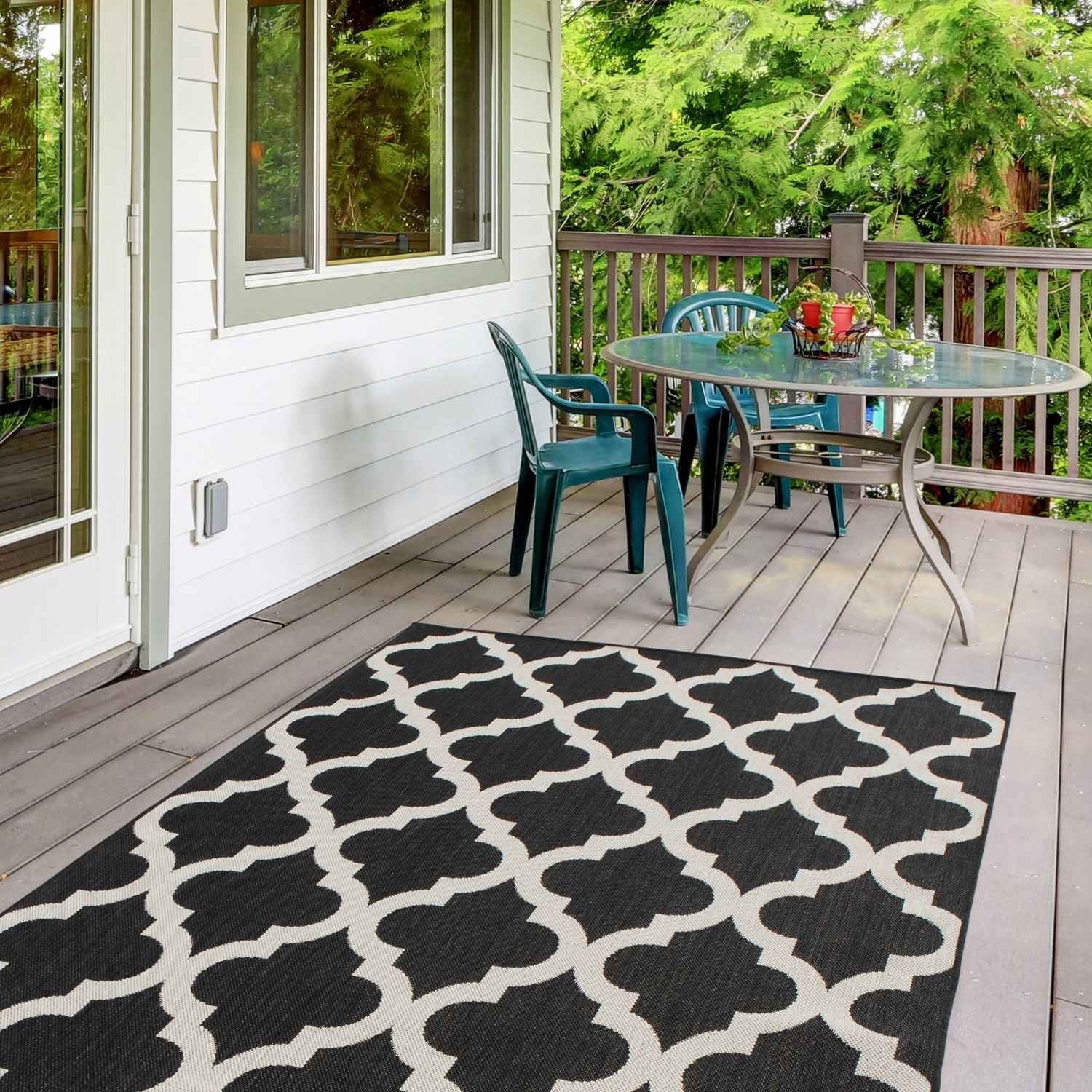 Ecology Outdoor Rug Black | 400B