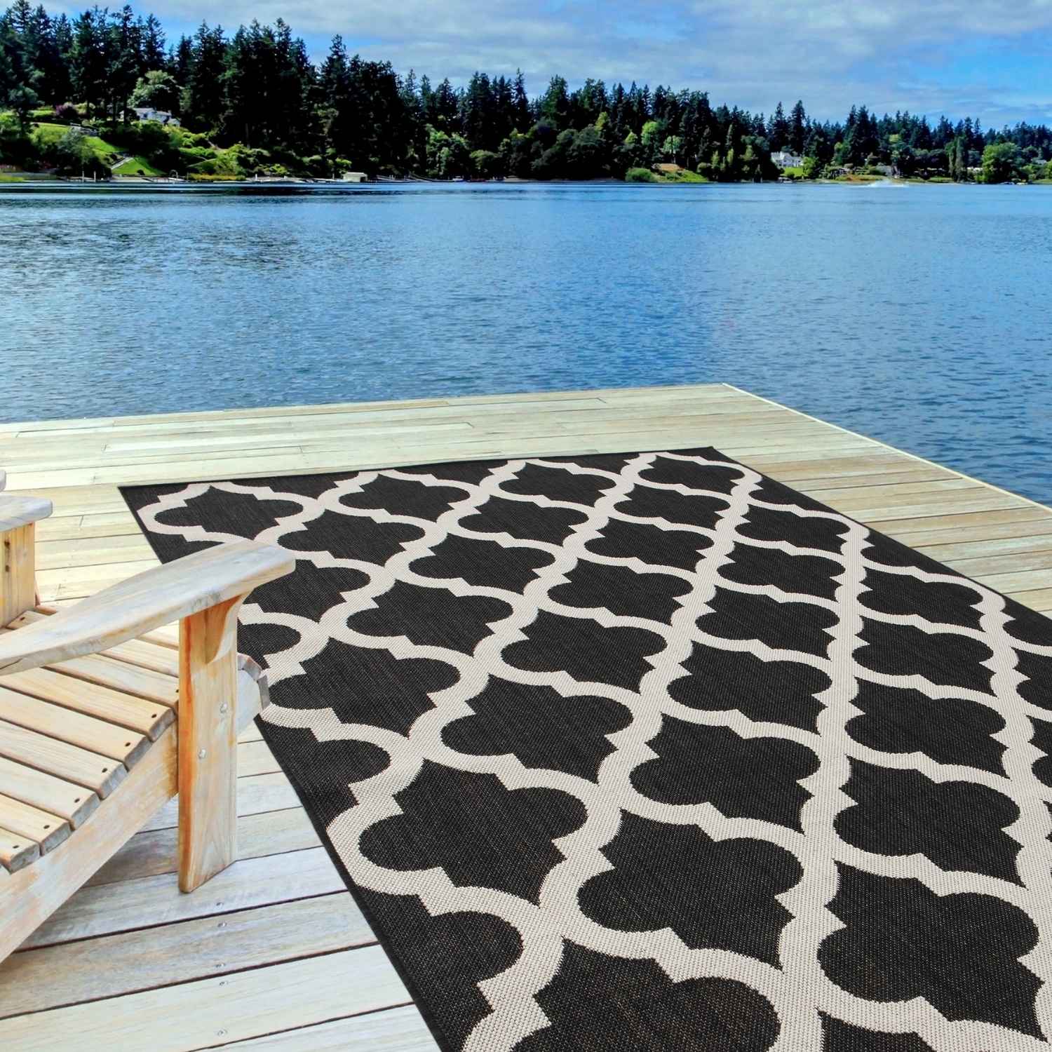 Ecology Outdoor Rug Black | 400B