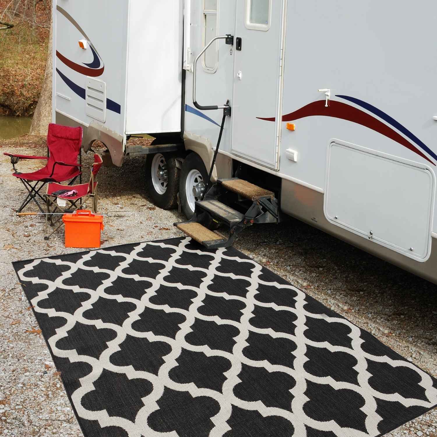 Ecology Outdoor Rug Black | 400B