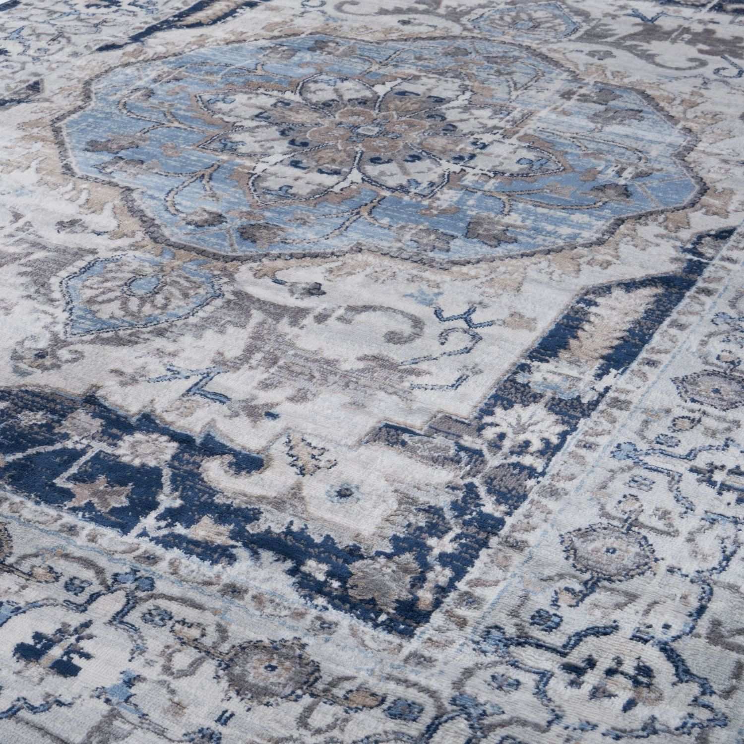 Montana Vintage Navy Rug from The Rugs, 4040 Rug collection, featuring classic navy design and intricate patterns on a woven surface.