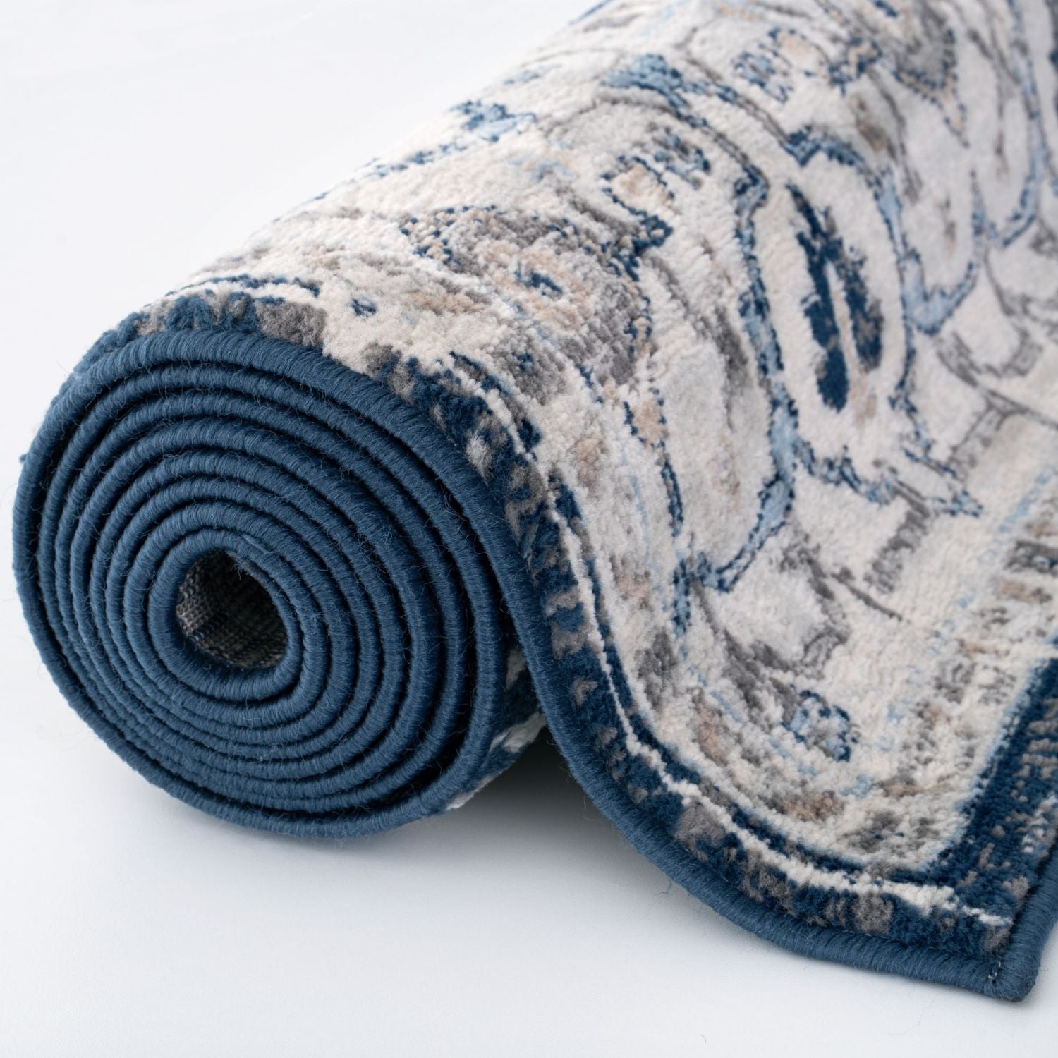 Montana Vintage Navy Rug by The Rugs, 4040 collection, showcasing a classic design with navy blue tones and intricate patterns.