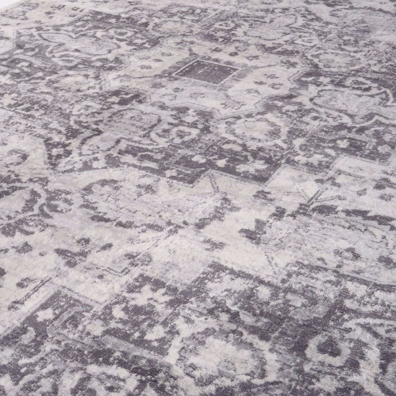 Vintage grey Montana Rug by The Rugs, 4060 style, featuring intricate patterns and soft texture, perfect for modern or traditional decor.