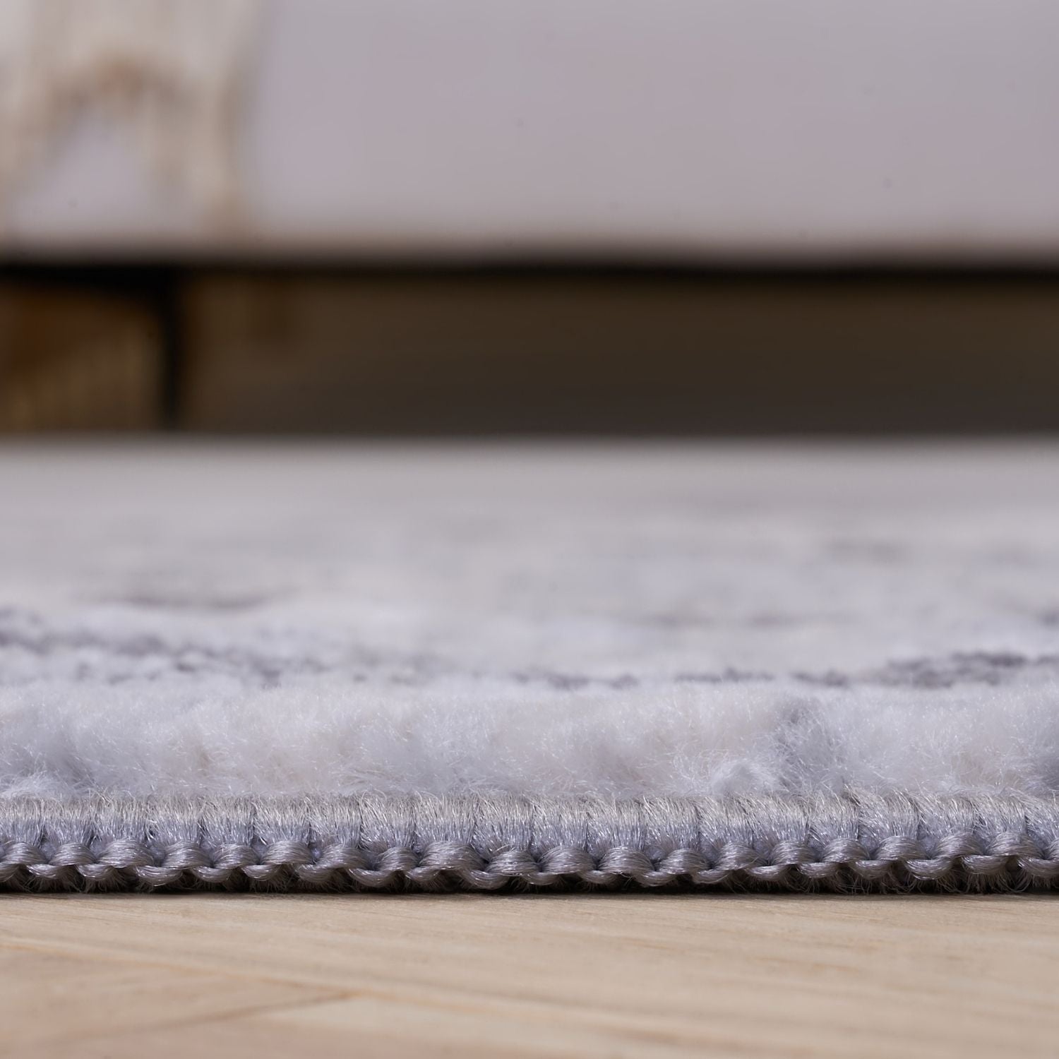 Montana Vintage Grey Rug by The Rugs, 4060 pile close-up showing textured, soft woven fabric in stylish grey tones.