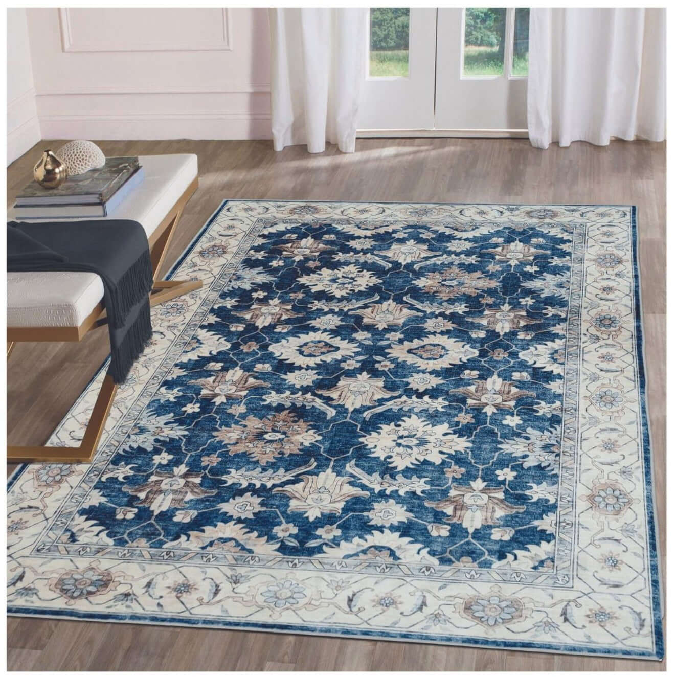 Jurdar Vintage Washable Rug