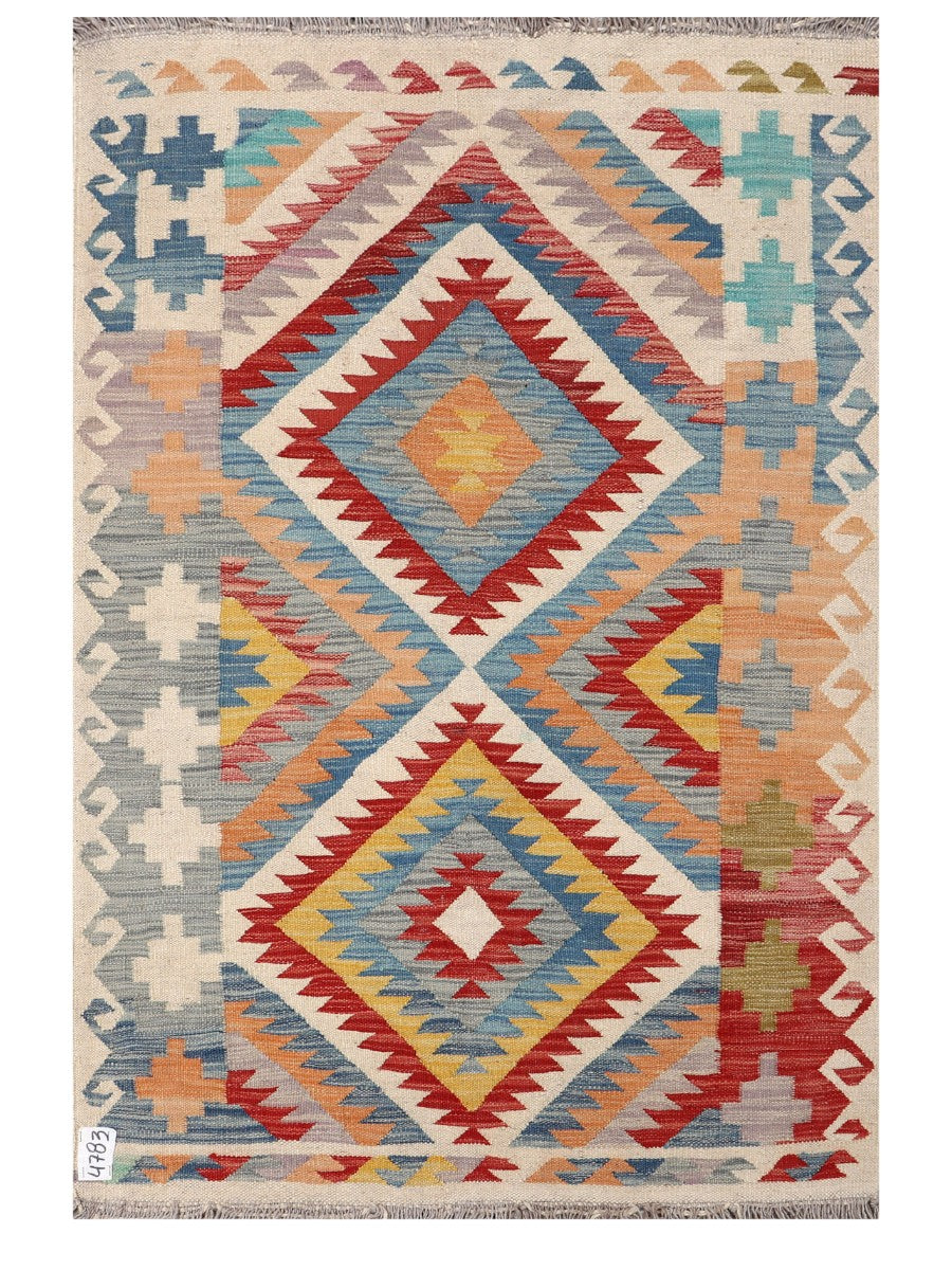 Maimana Afghanistan Kilim Rug - 146 x98 cm