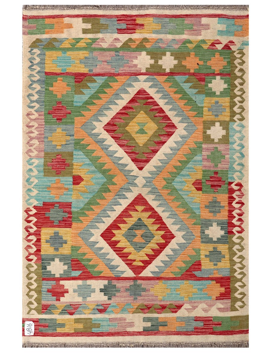 Maimana Afghanistan Kilim Rug - 151 x102 cm