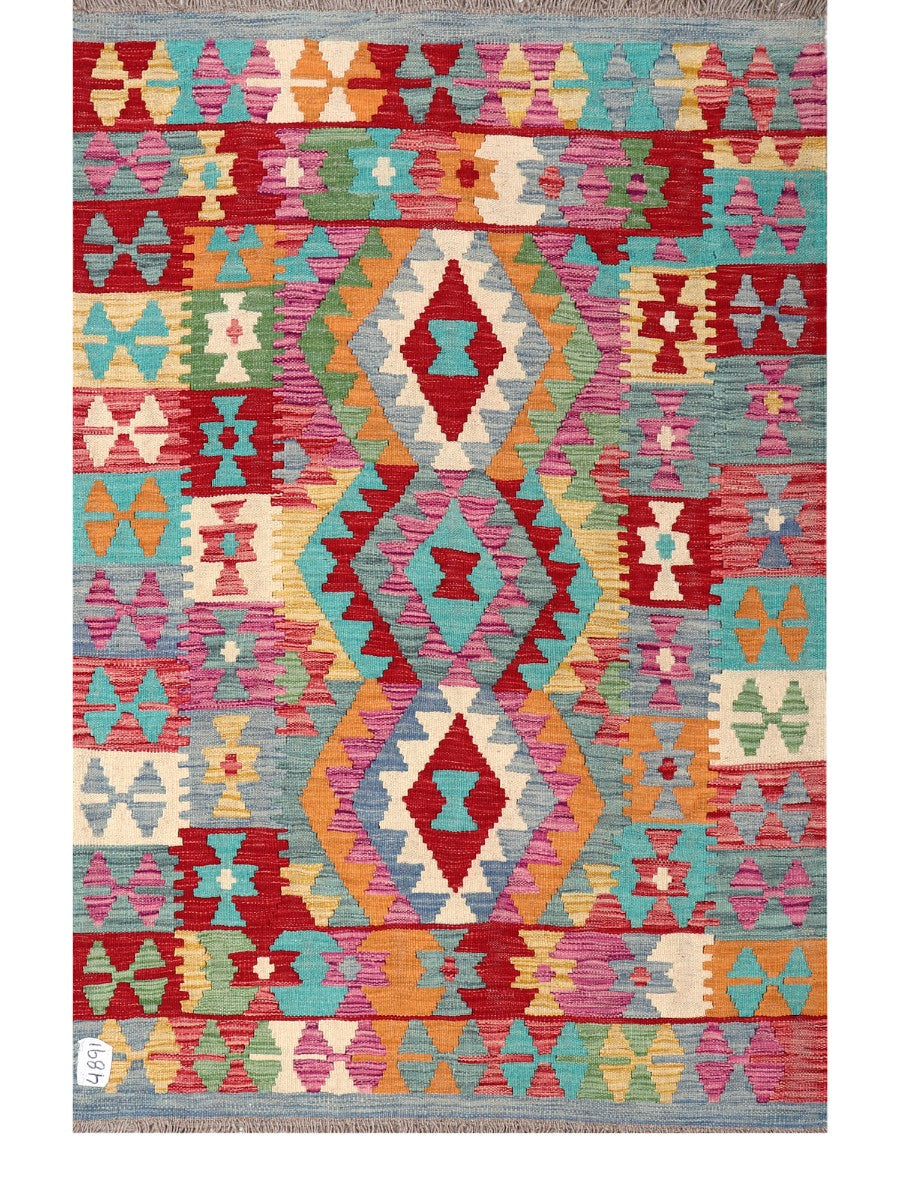 Maimana Afghanistan Kilim Rug - 157 x104 cm