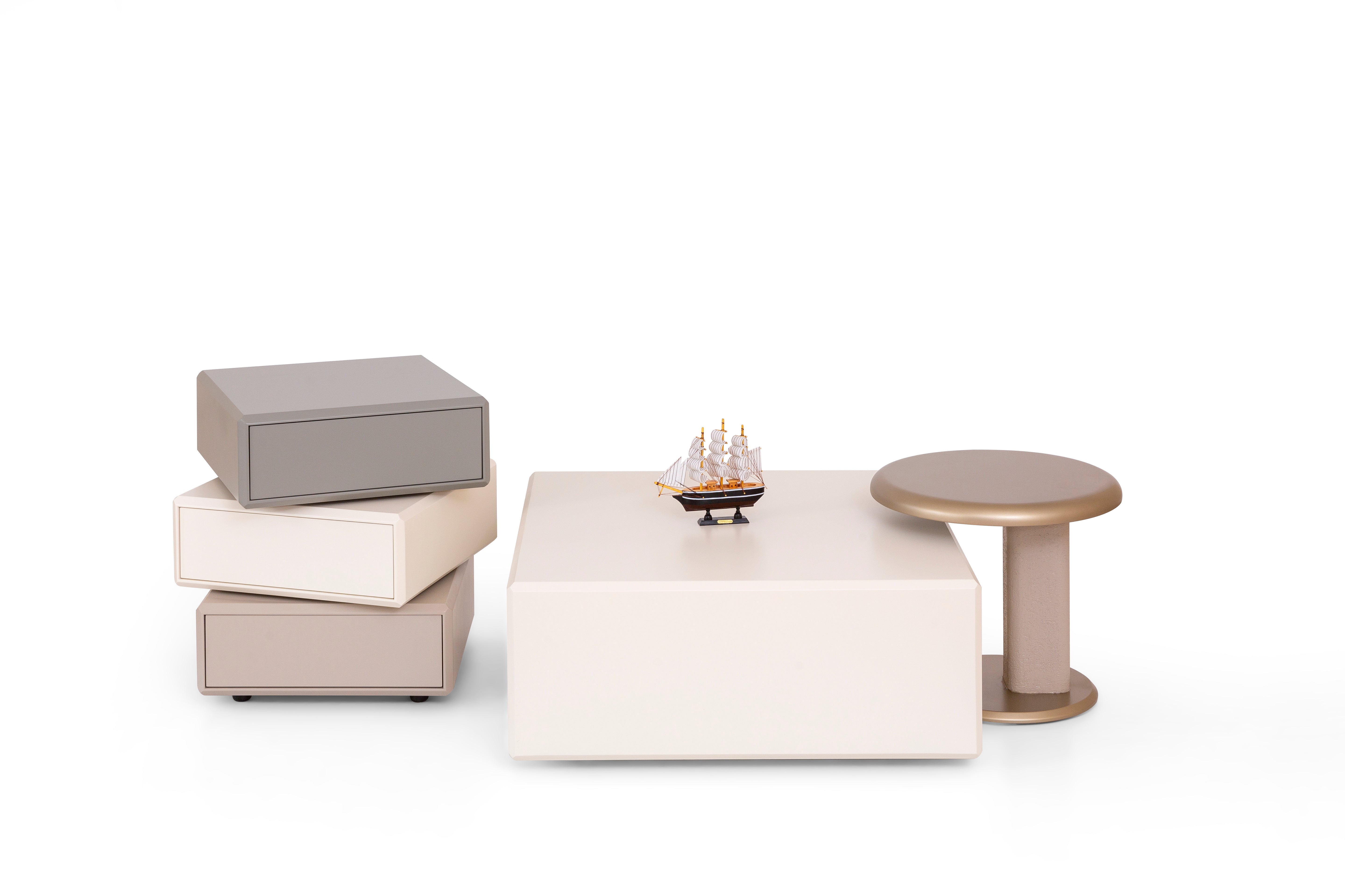 Cube Coffee Table Set by Netline Interiors