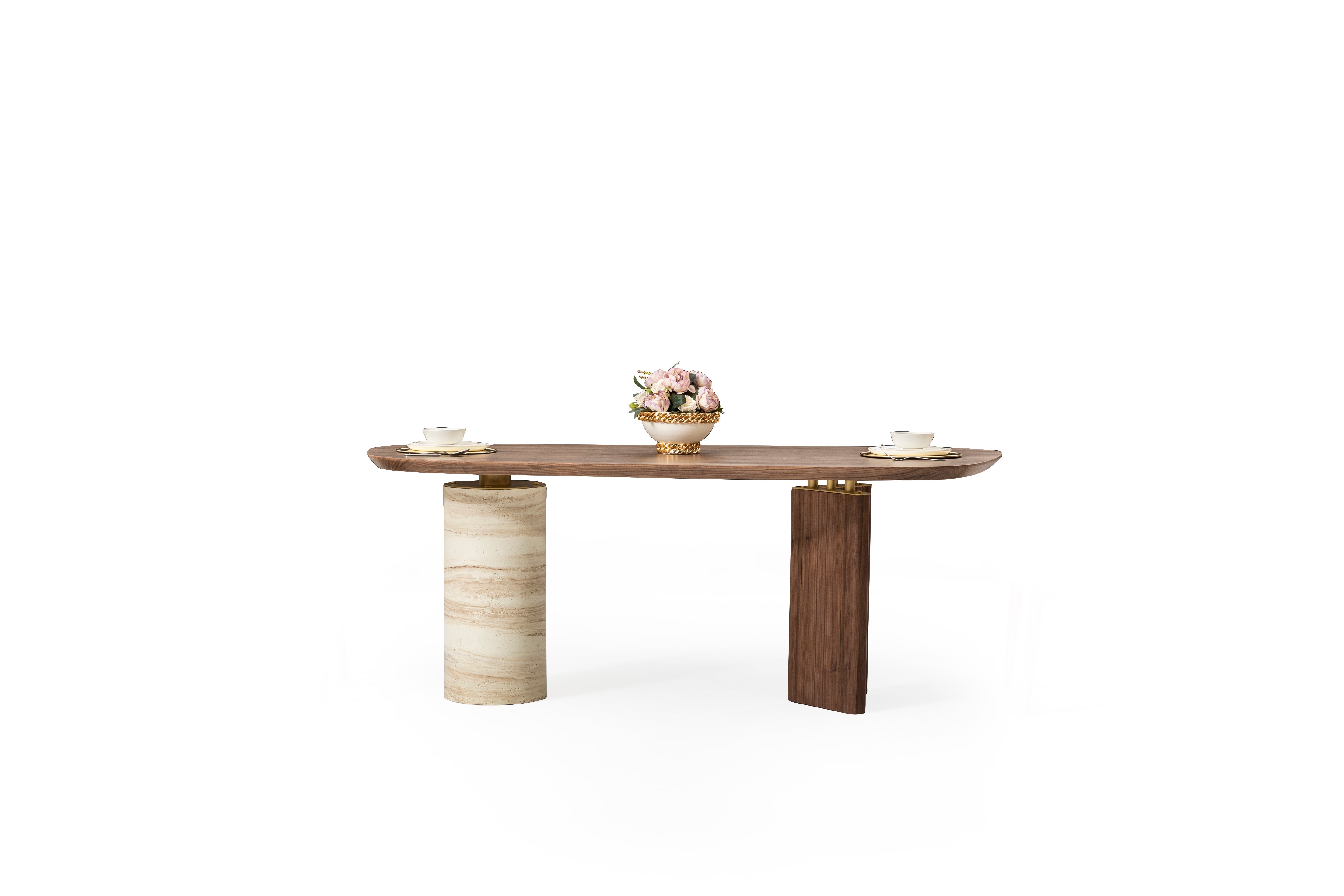 Modern Rolex dining table by Netline Home Interior with sleek design and wood finish, perfect for contemporary dining rooms.
