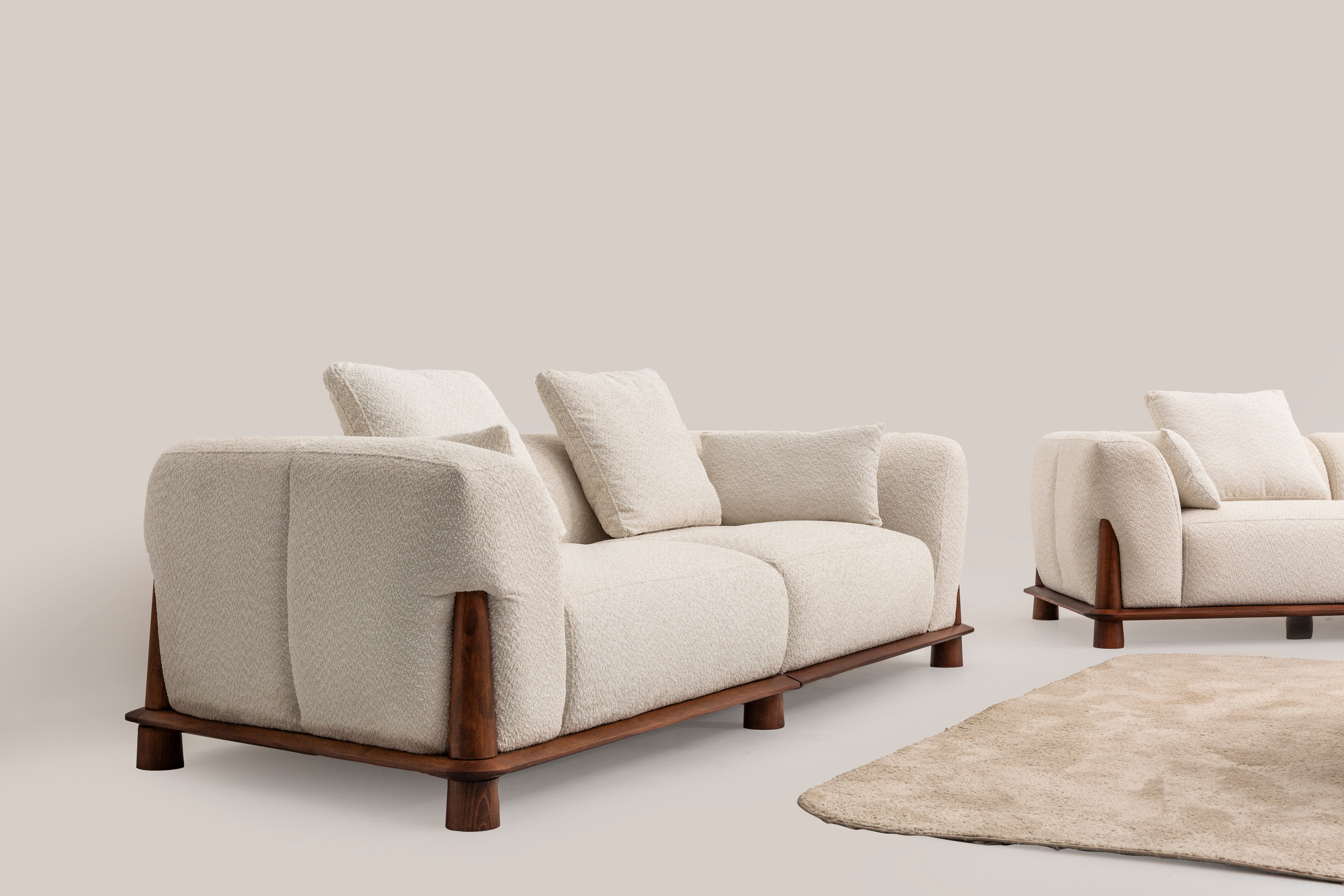 Modern Corvette corner set sofa by Netline Home Interior featuring plush cushions and sleek design for contemporary living spaces.
