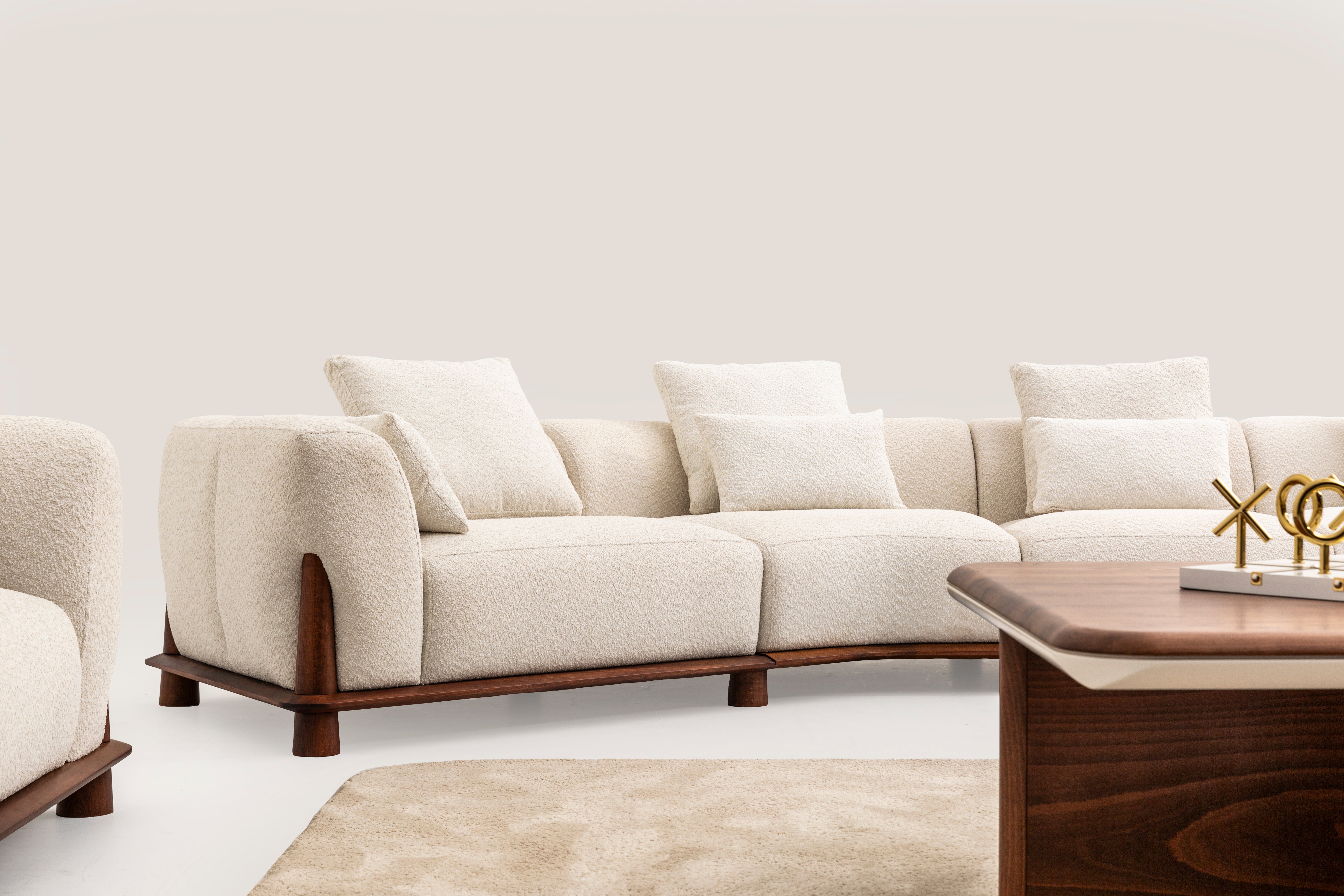 Modern Corvette corner set sofa by Netline Home Interior featuring sleek design and plush cushions for stylish living rooms.