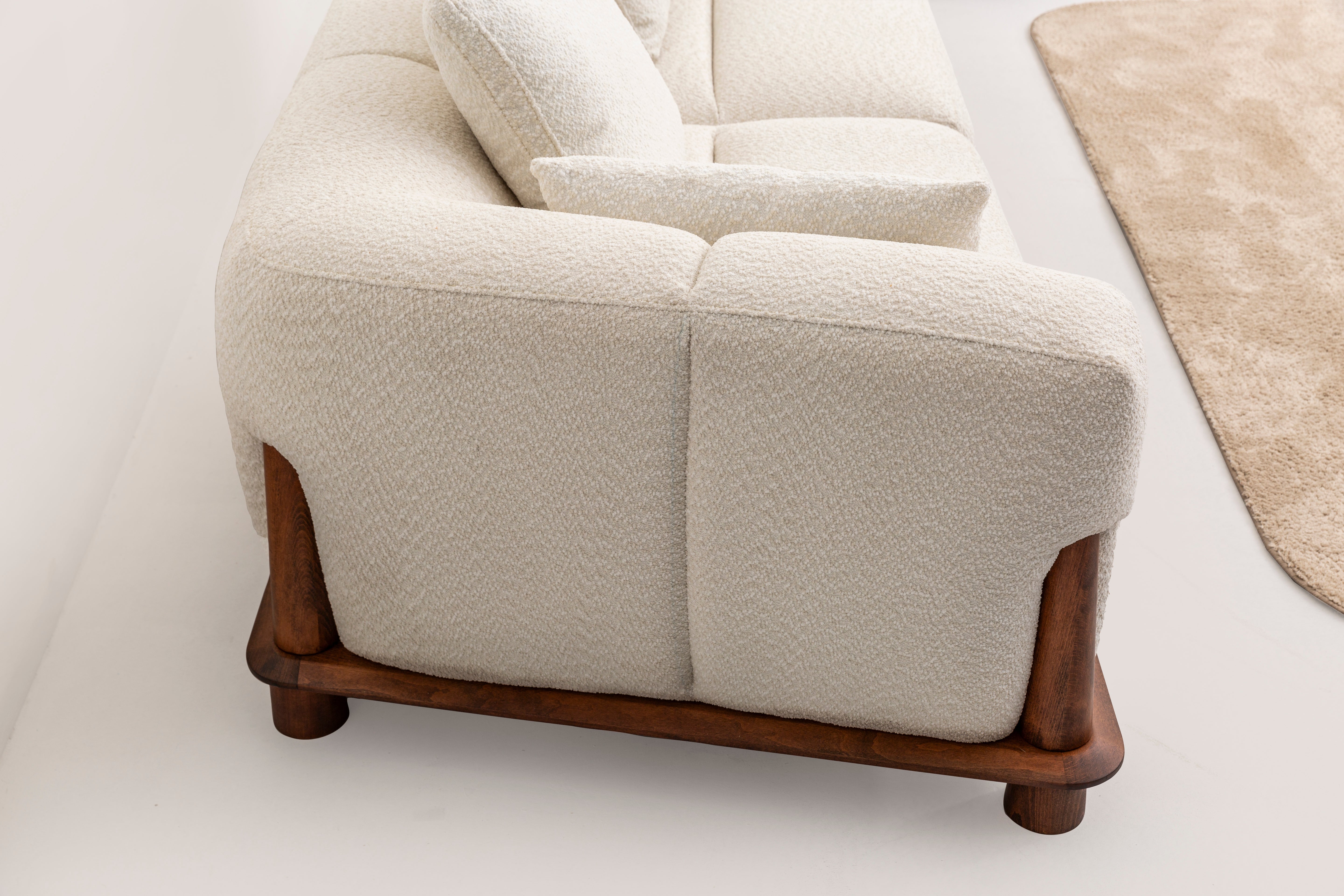 Modern Corvette Corner Set Sofa by Netline Home Interior featuring plush cushions and a sleek design for contemporary living spaces.