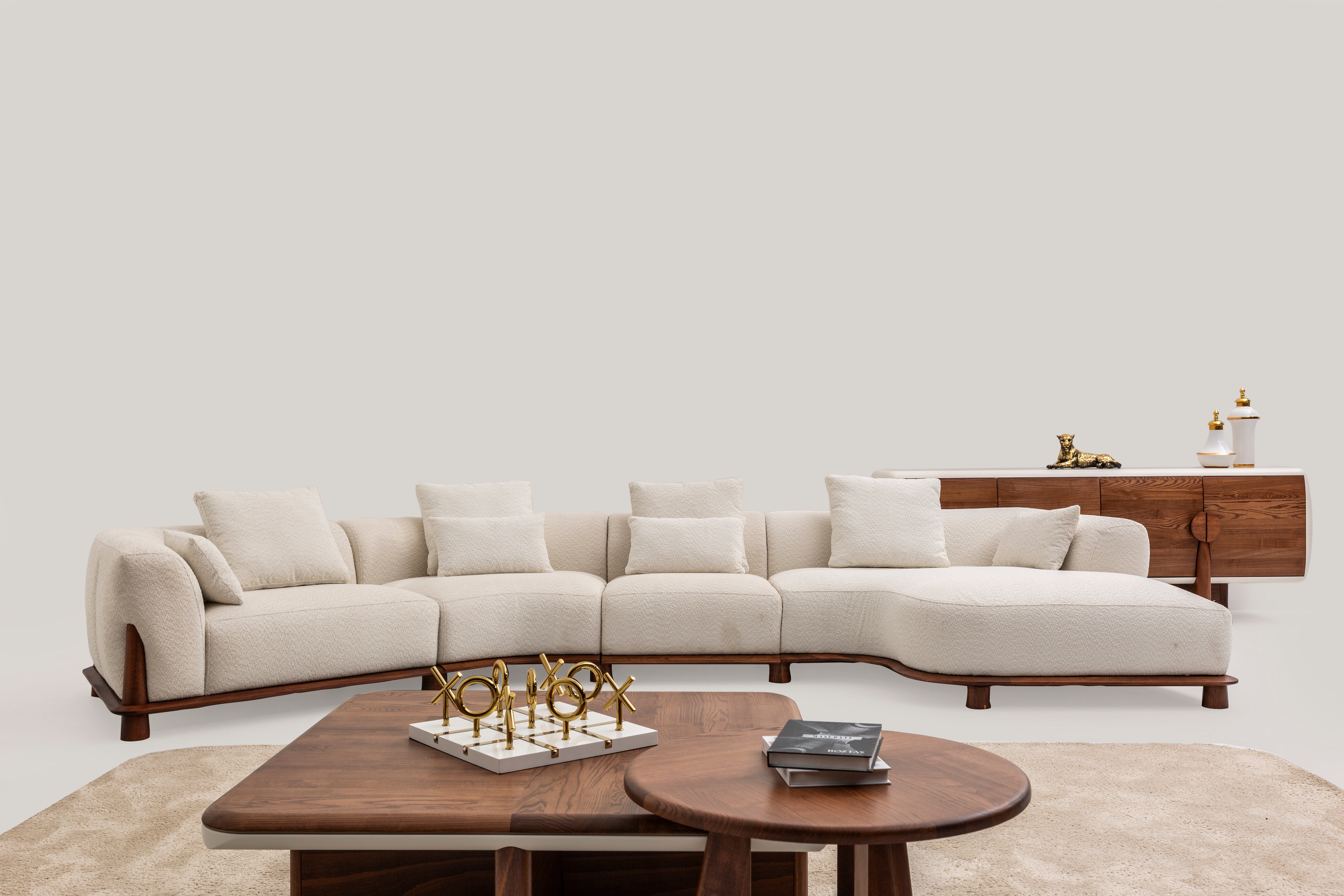 Modern Corvette Corner Set Sofa by Netline Home Interior featuring plush cushions and sleek design for stylish living rooms.