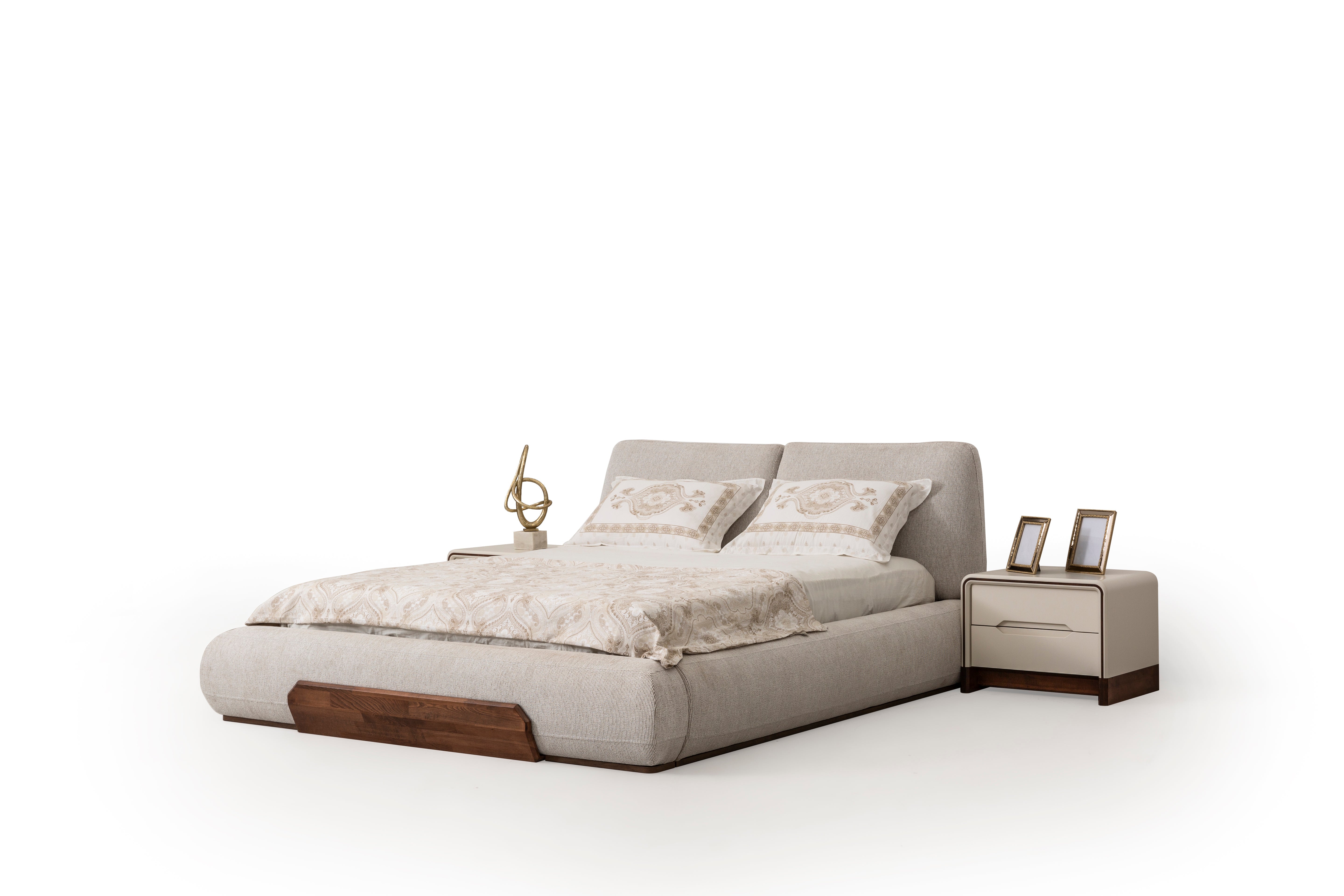 Cadillac bedroom set by Netline Home Interior featuring a bed, matching nightstands, and dresser in a modern bedroom style.