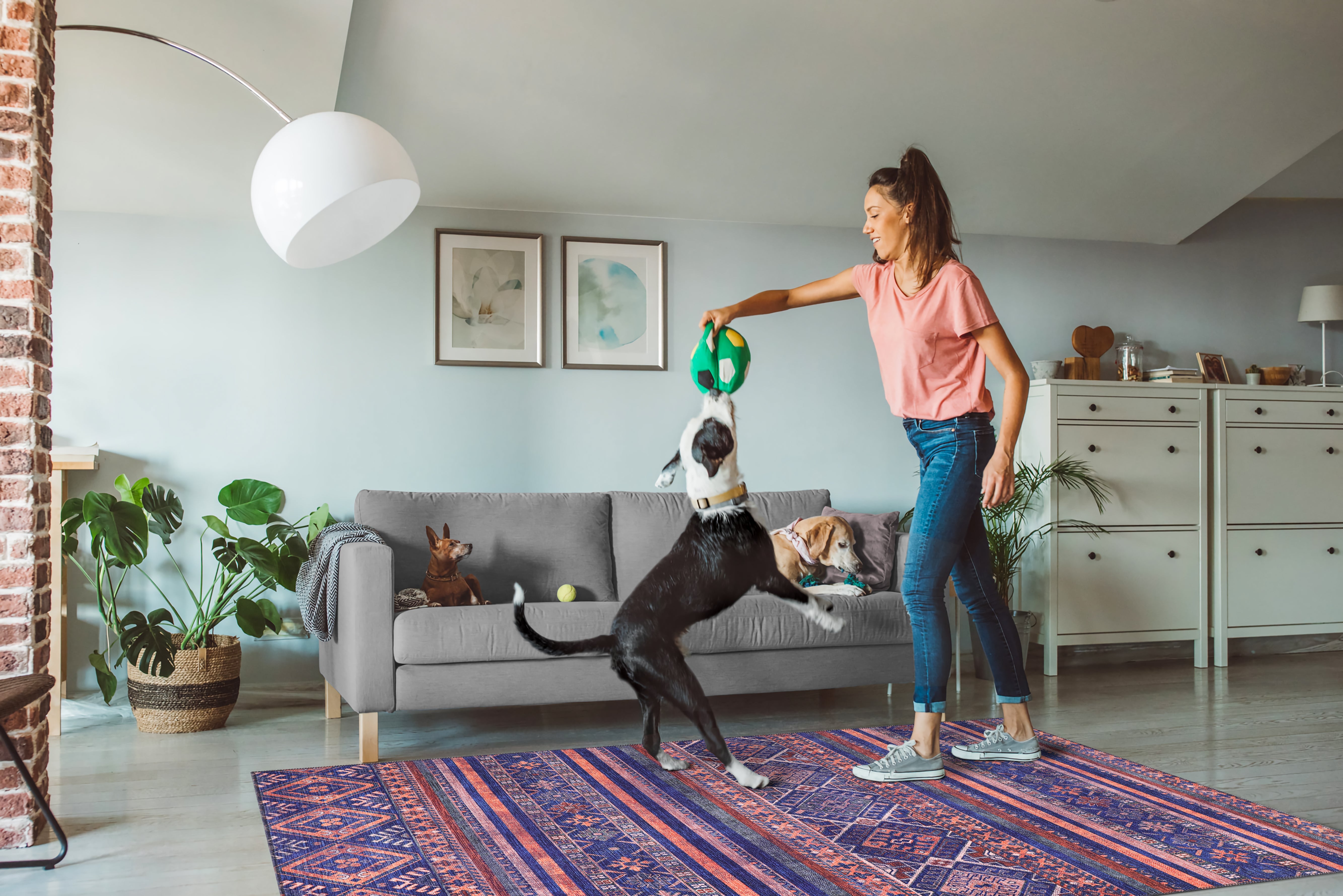 Netline Home Rugs Depot Modern Purple Floral Washable Rug Design 1322M