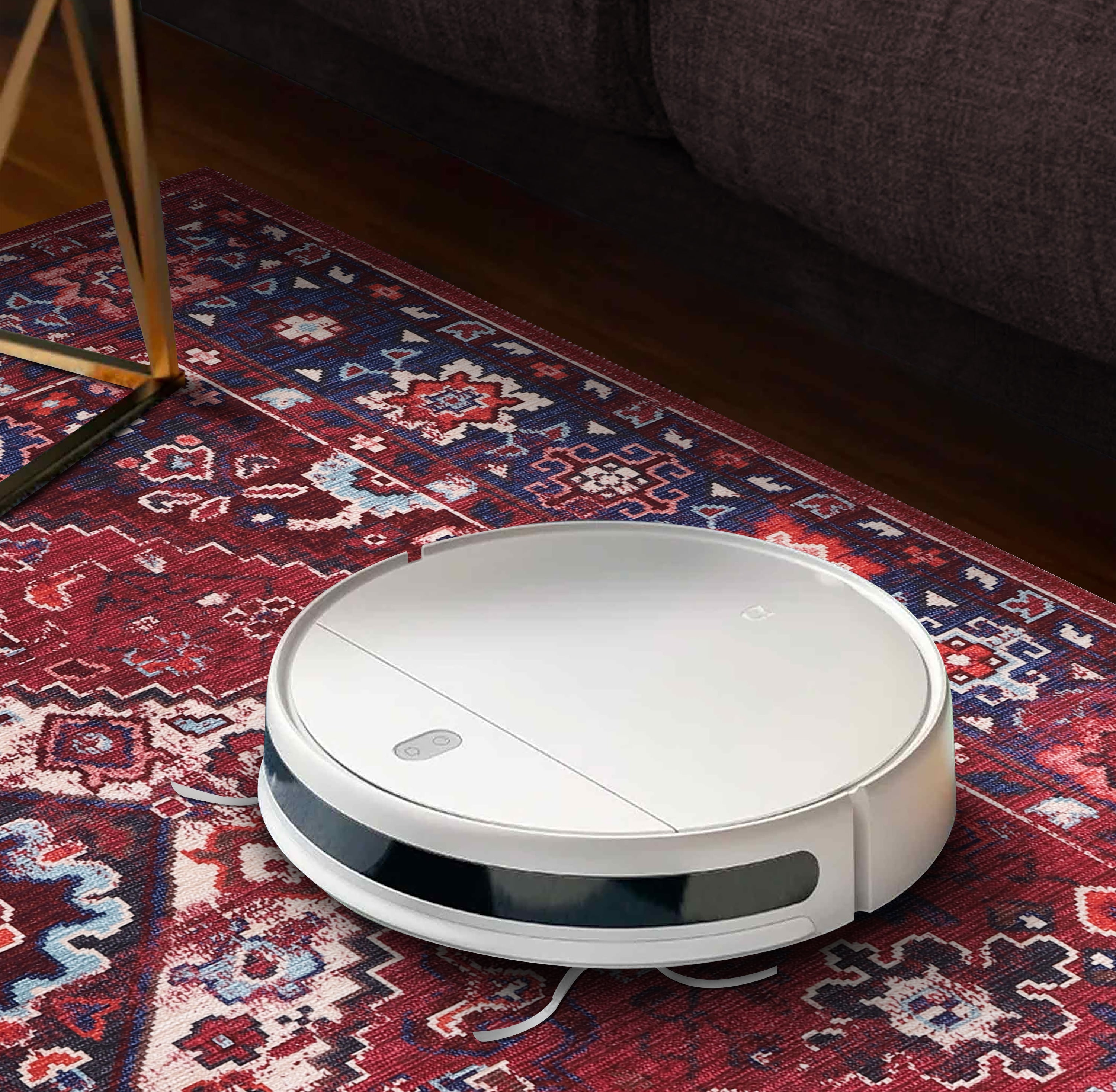 Netline Home Rugs Depot Geometric Black & White Patchwork Washable Rug Design 1307