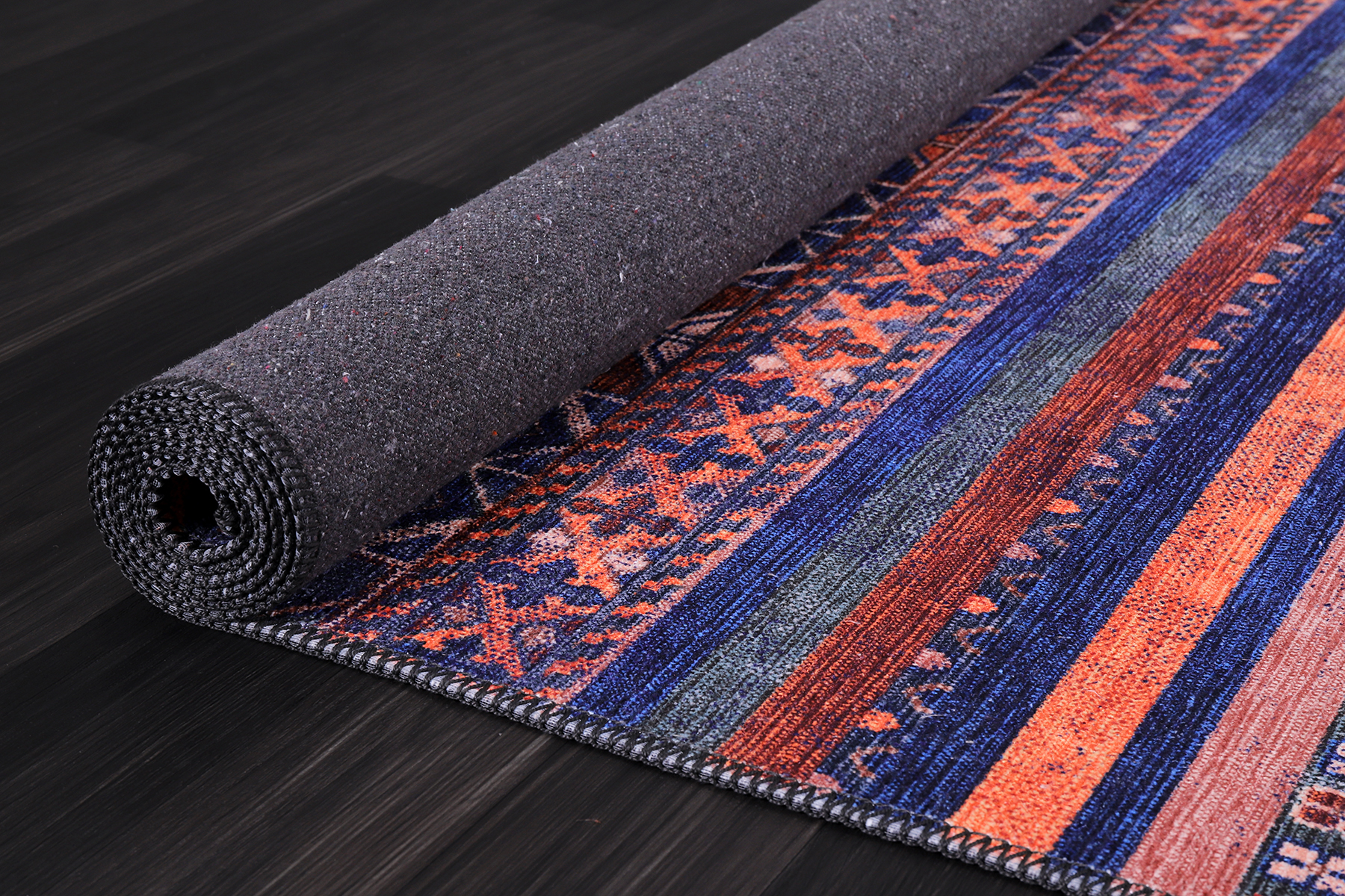 Netline Home Rugs Depot Modern Purple Floral Washable Rug Design 1322M