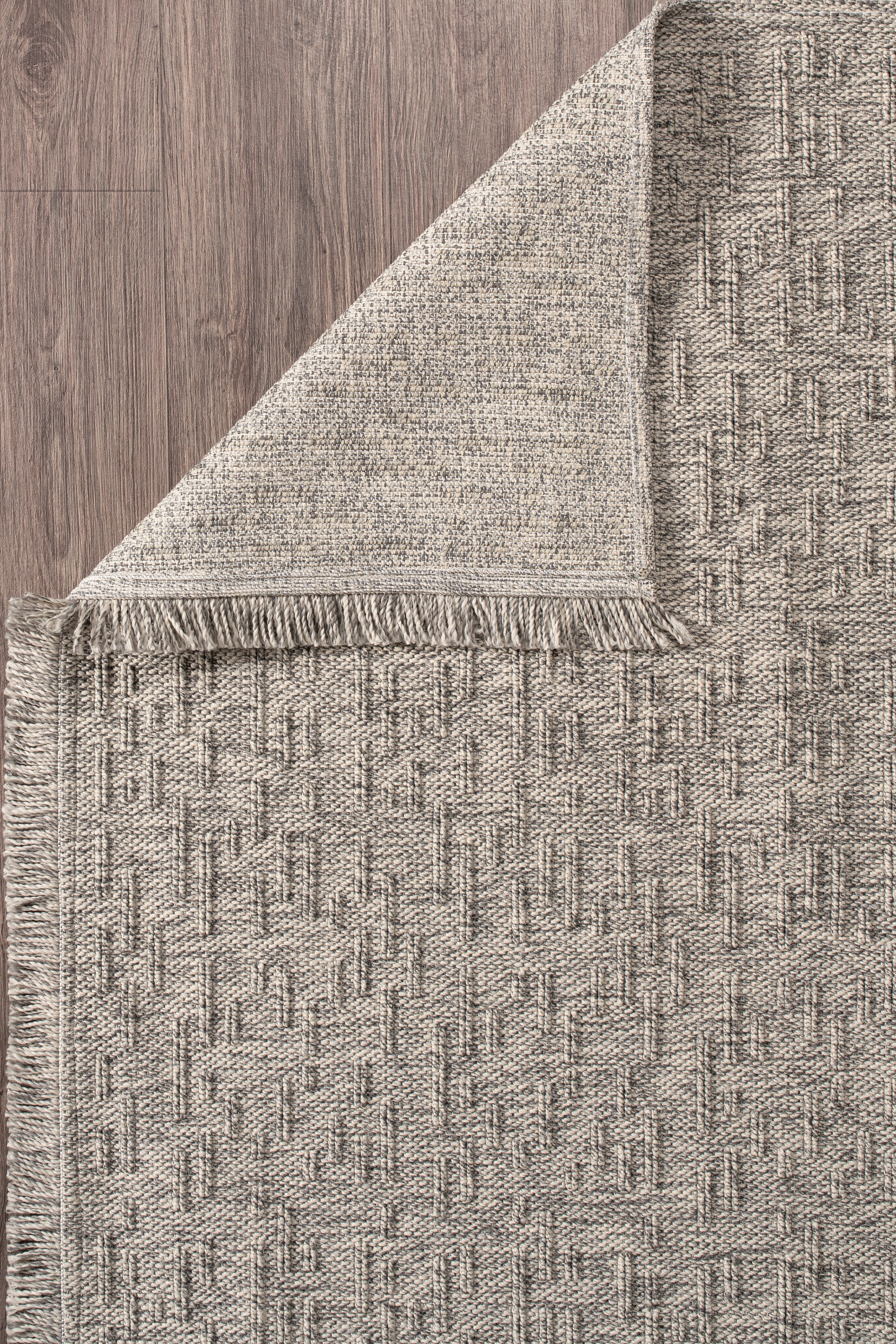 Netline Home Rugs Depot Grey Kilim Flatweave Bravvo BR005 Area Rug – Durable Synthetic Fibres, Bedroom, Study, Kids Room, Entryway
