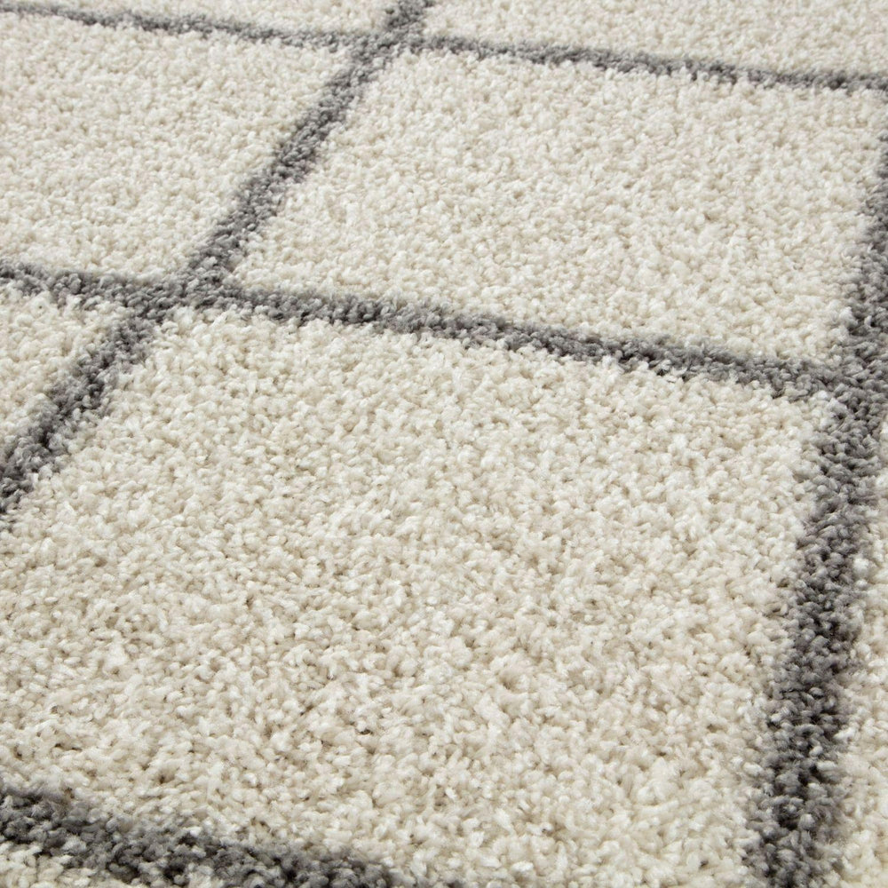 Moroccan Ivory Shaggy Rug – 500