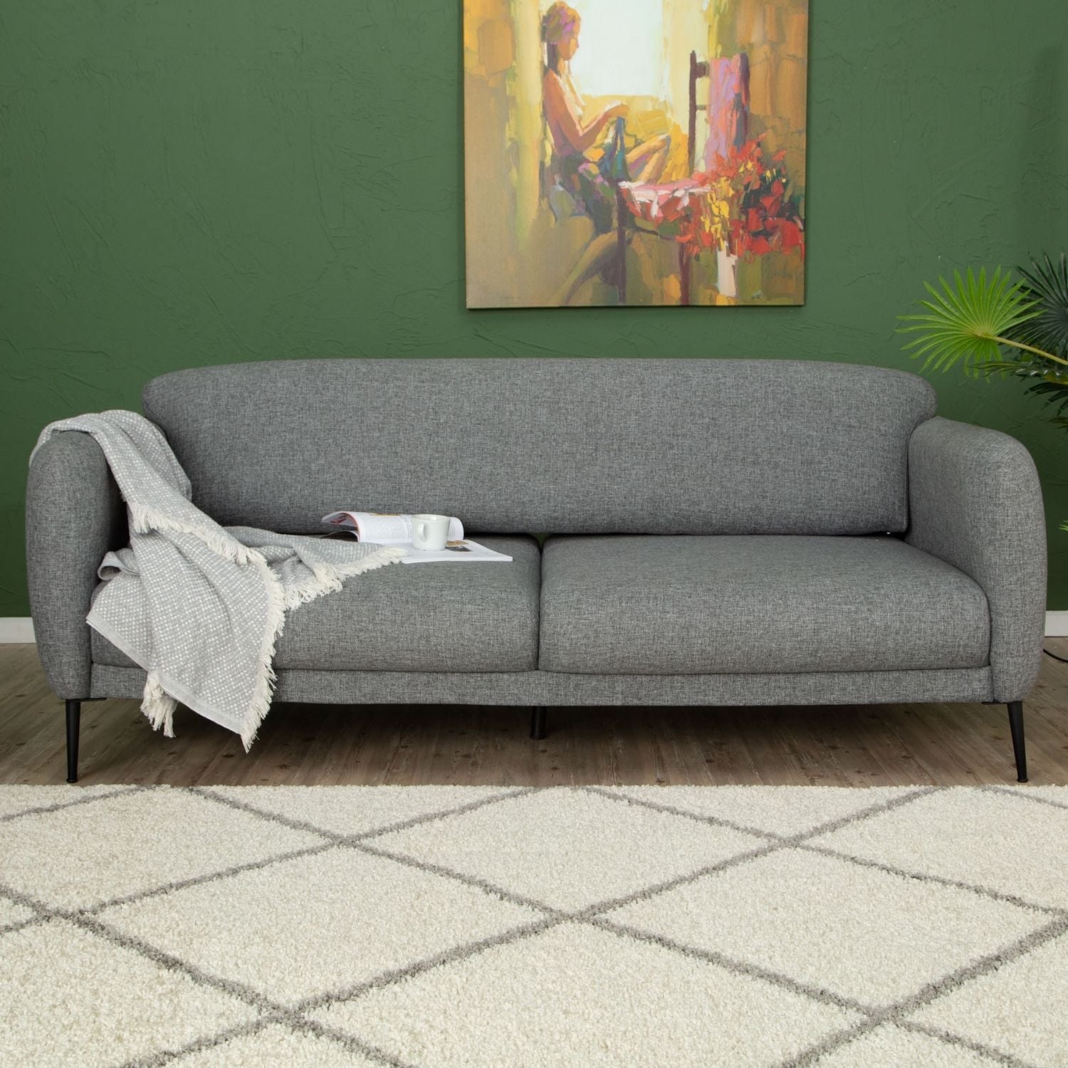 Moroccan Ivory Shaggy Rug | 500