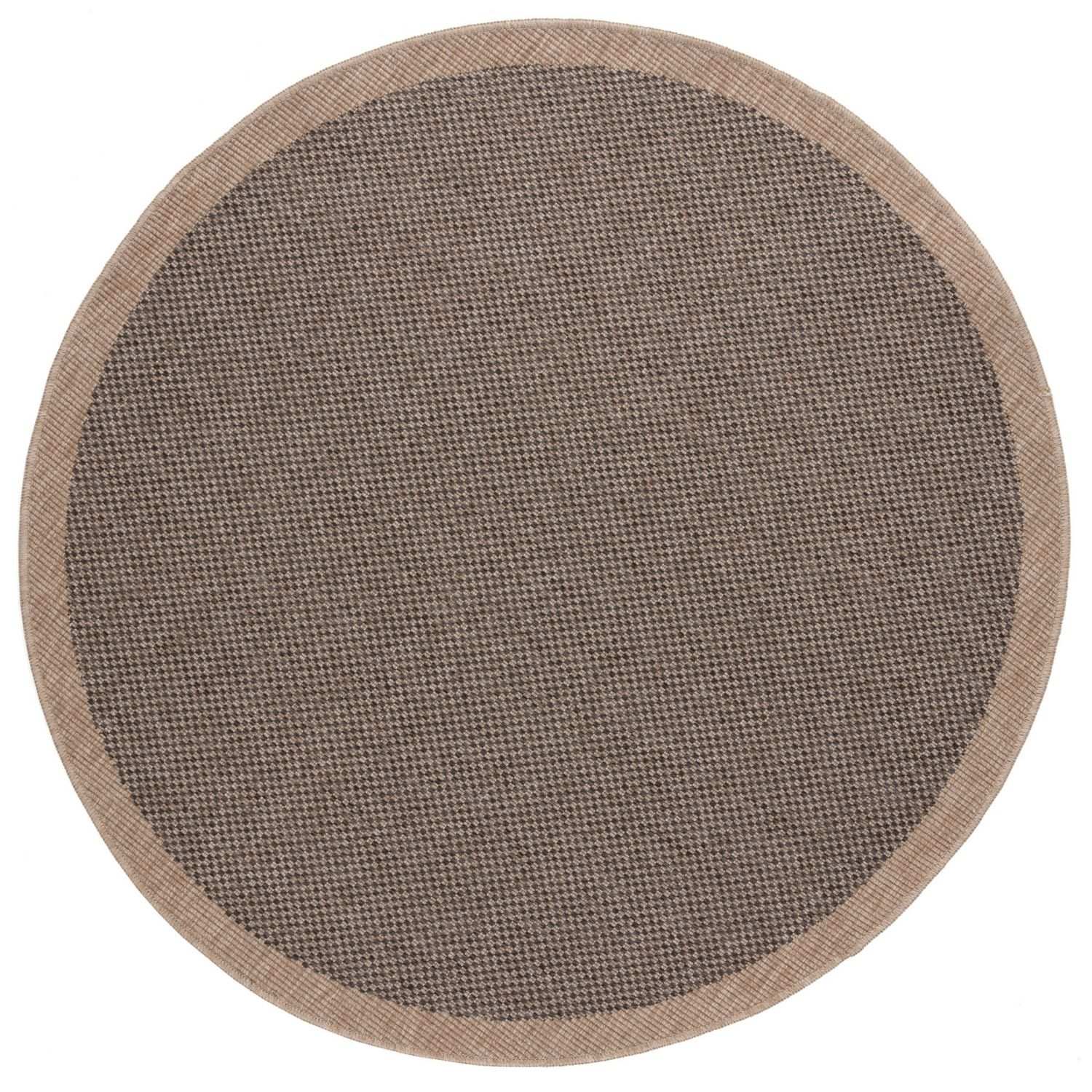 Dark grey outdoor rug from The Rugs' Nature collection, showcasing a durable, textured woven design suitable for outdoor spaces.