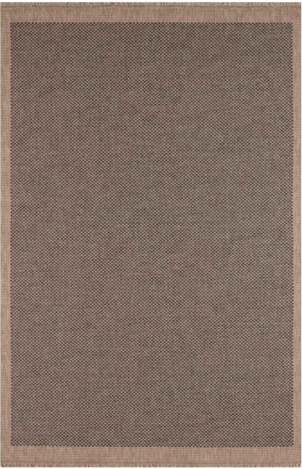 Dark grey outdoor rug from The Rugs' Nature collection, showcasing a durable, textured design suitable for outdoor spaces.