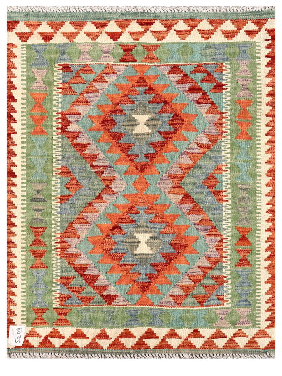 Maimana Afghanistan Kilim Rug - 109 x 83 cm