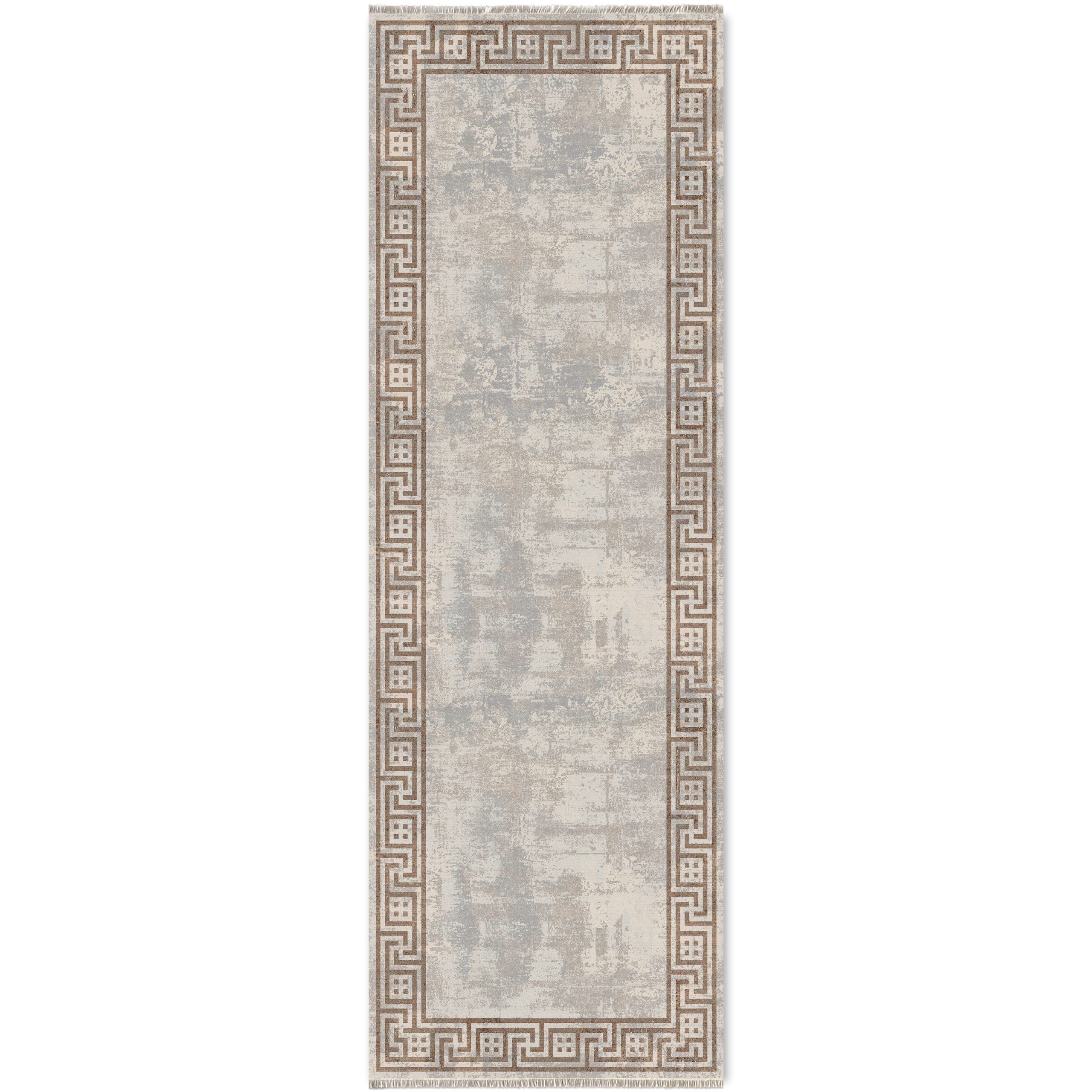 Netline Home Mink Brown Modern Machine Washable Chenille Rug Design NH7077 - Gallery Image 6 - Netline Home