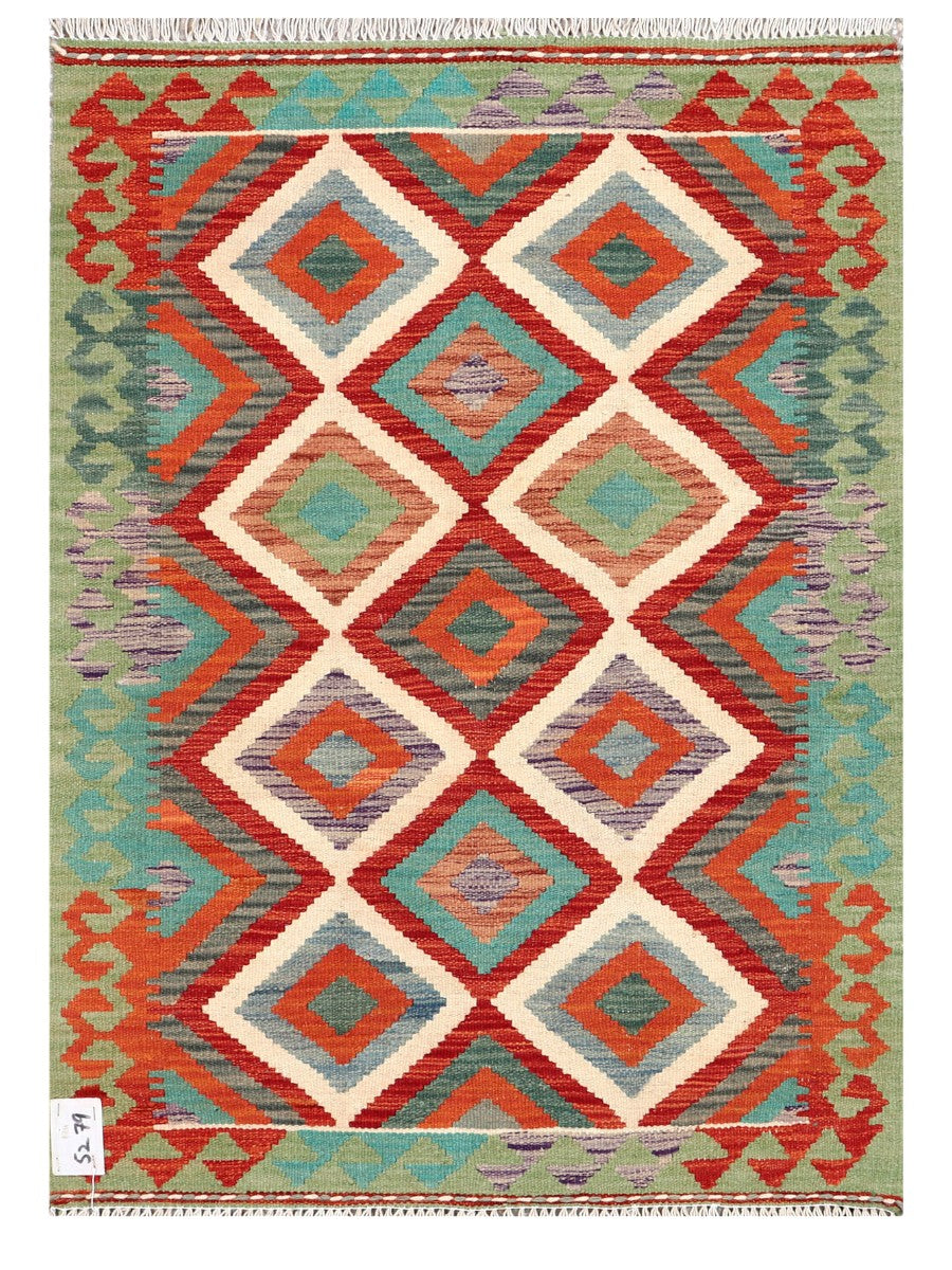 Maimana Afghanistan Kilim Rug - 115 x 82 cm