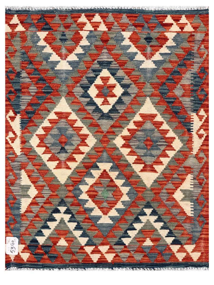 Maimana Afghanistan Kilim Rug - 104 x 80 cm