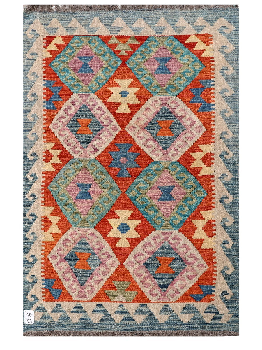 Maimana Afghanistan Kilim Rug - 155 x101 cm