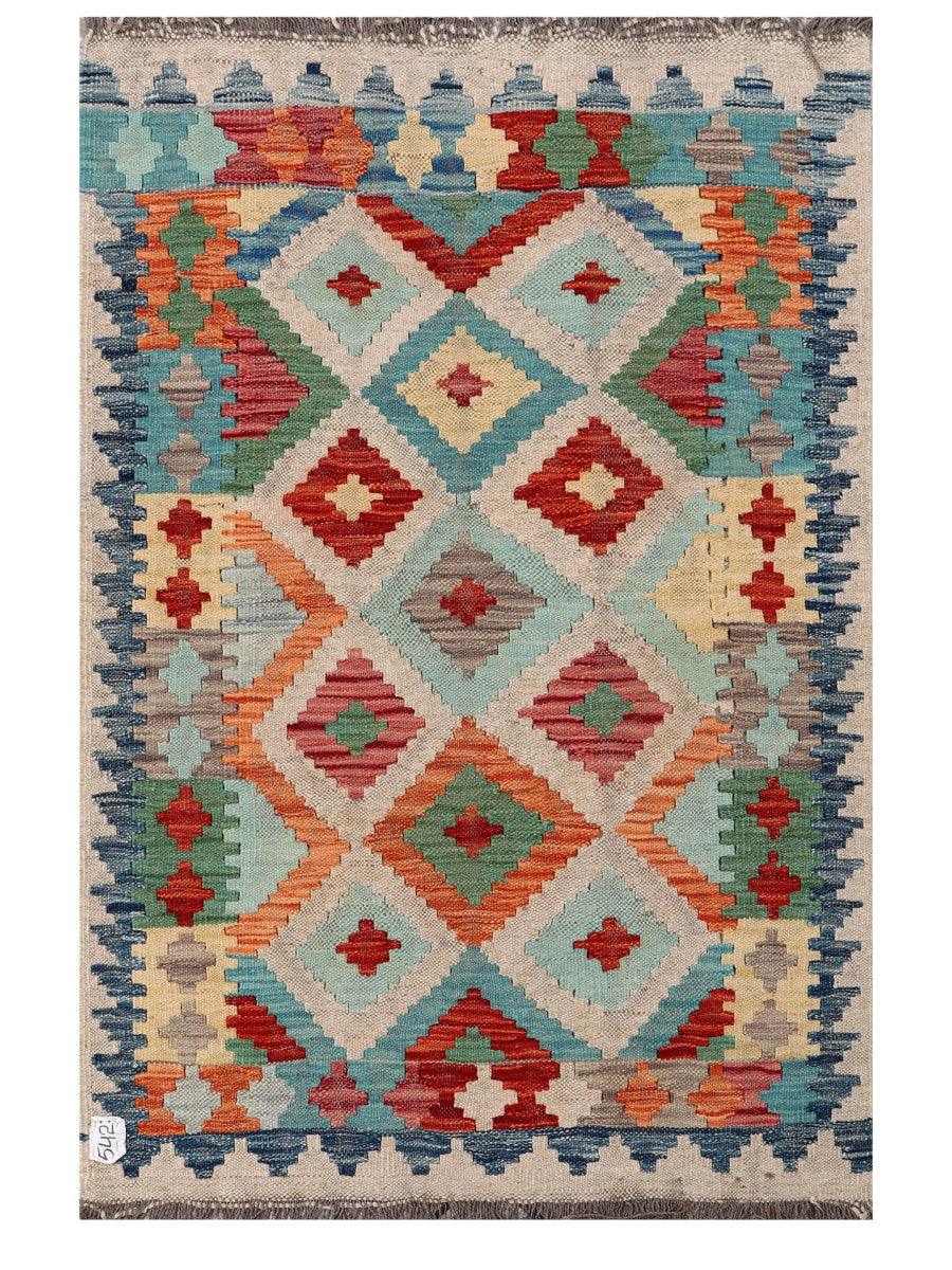 Maimana Afghanistan Kilim Rug - 144 x95 cm