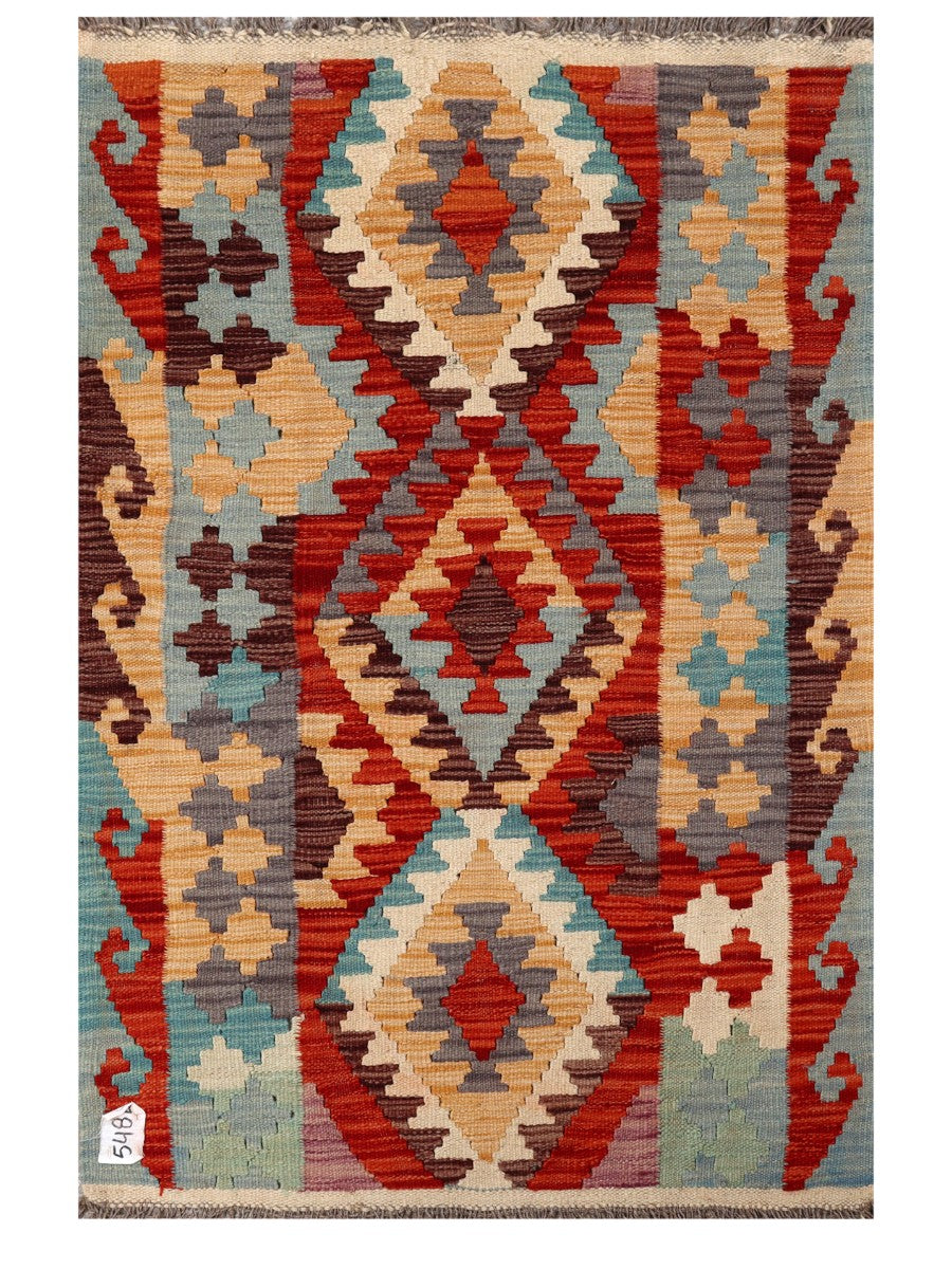 Maimana Afghanistan Kilim Rug - 127 x 84 cm