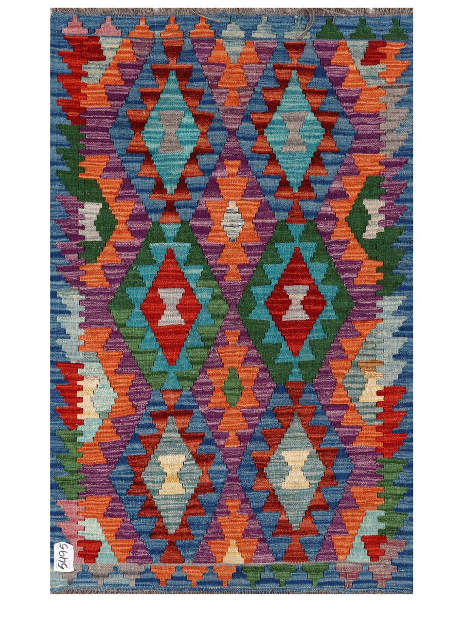 Maimana Afghanistan Kilim Rug - 126 x 78 cm