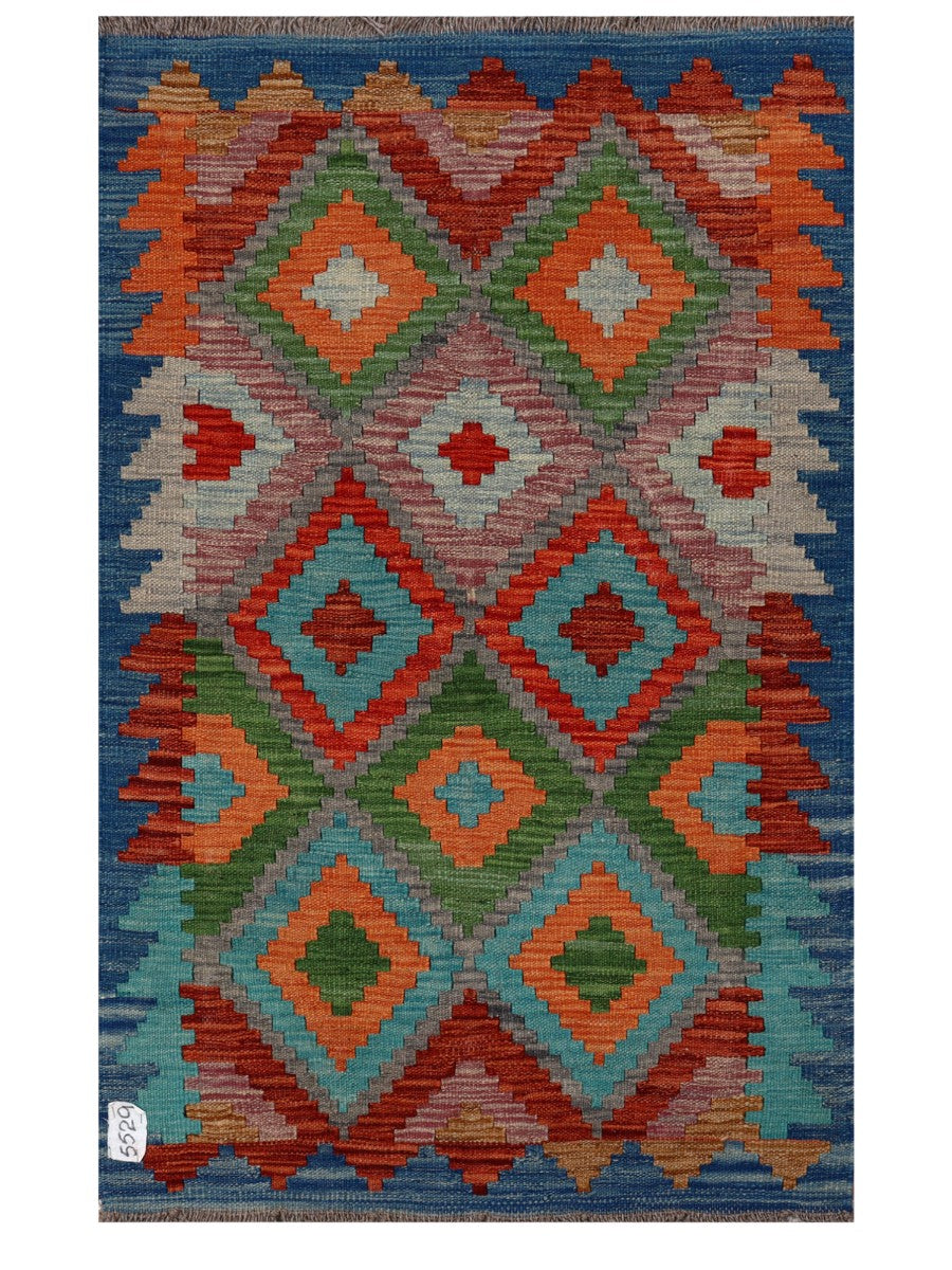 Maimana Afghanistan Kilim Rug - 126 x 79 cm
