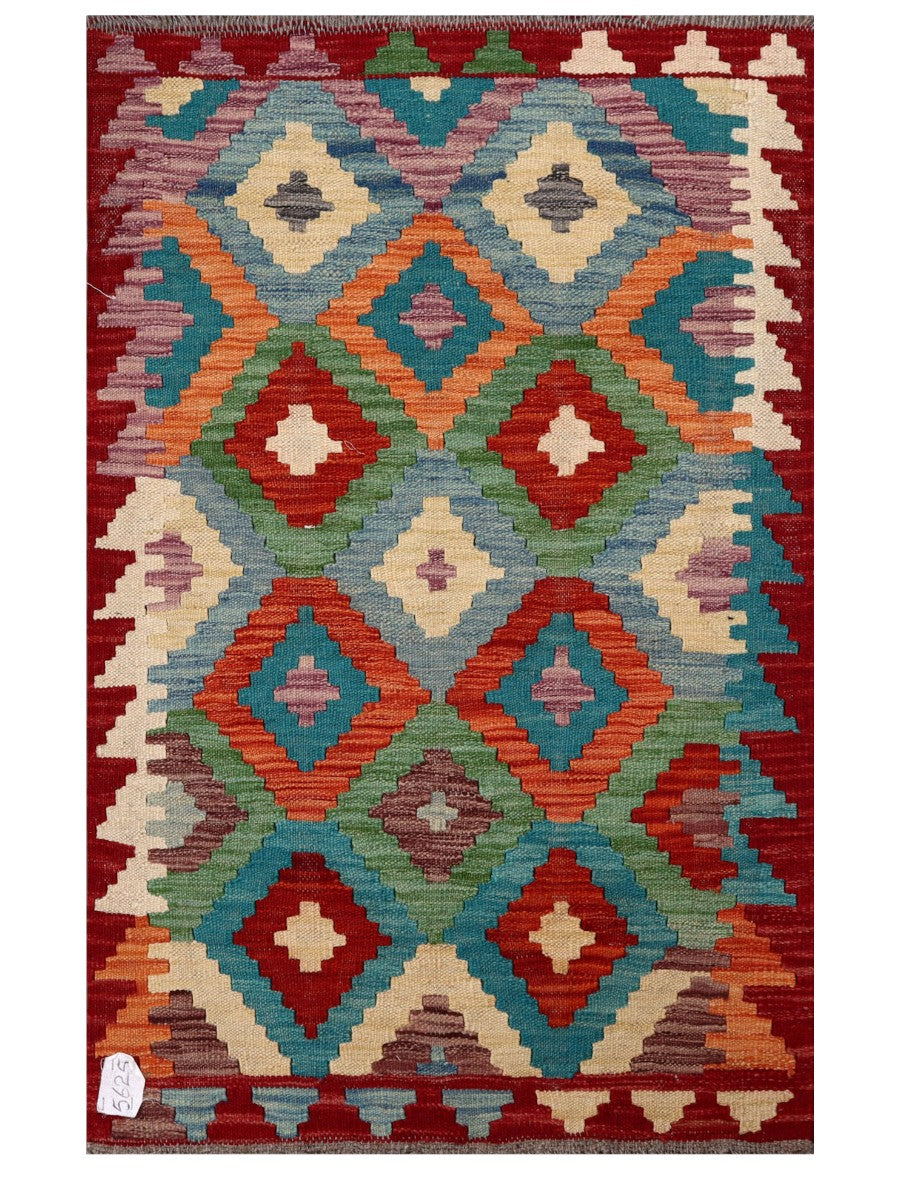 Maimana Afghanistan Kilim Rug - 119 x 76 cm