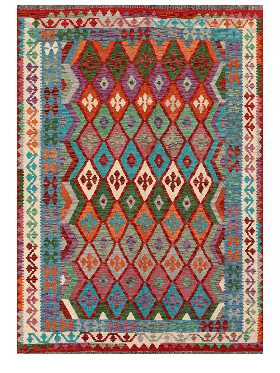 Maimana Afghanistan Kilim Rug - 291 x205 cm
