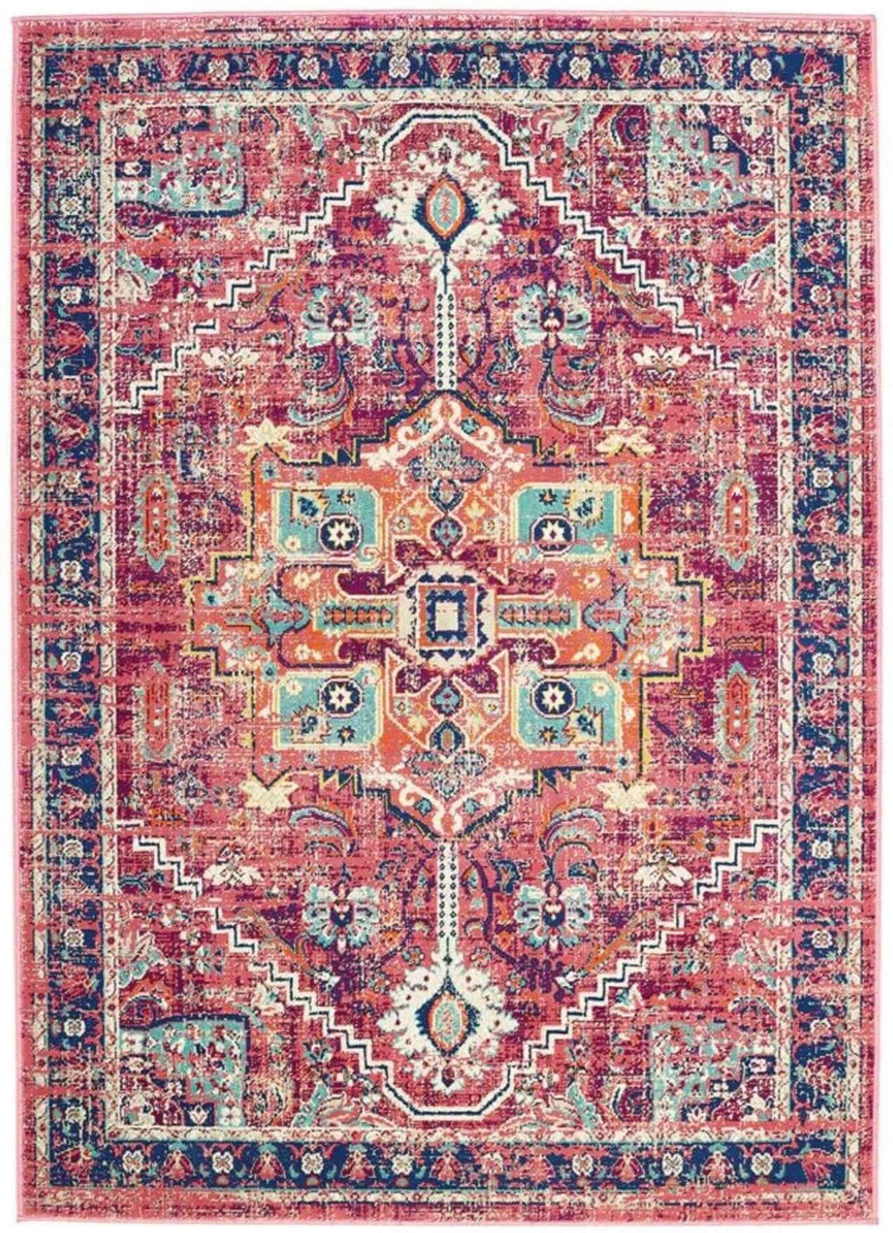 Granada Multicolour Vintage Rug – Ruby